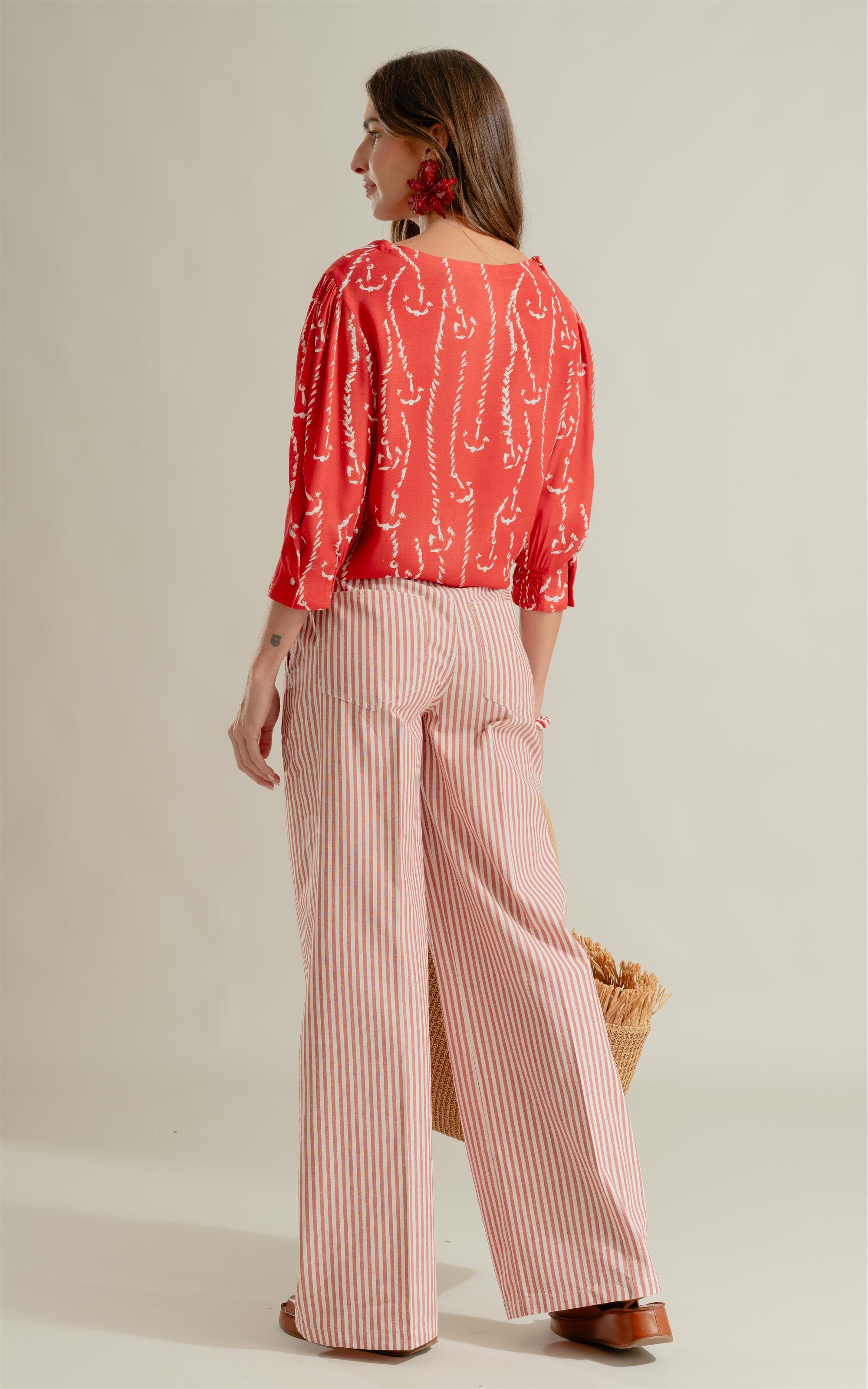 Calça Patte Chino Vermelho