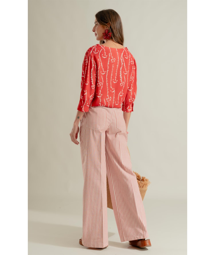 Calça Patte Chino Vermelho