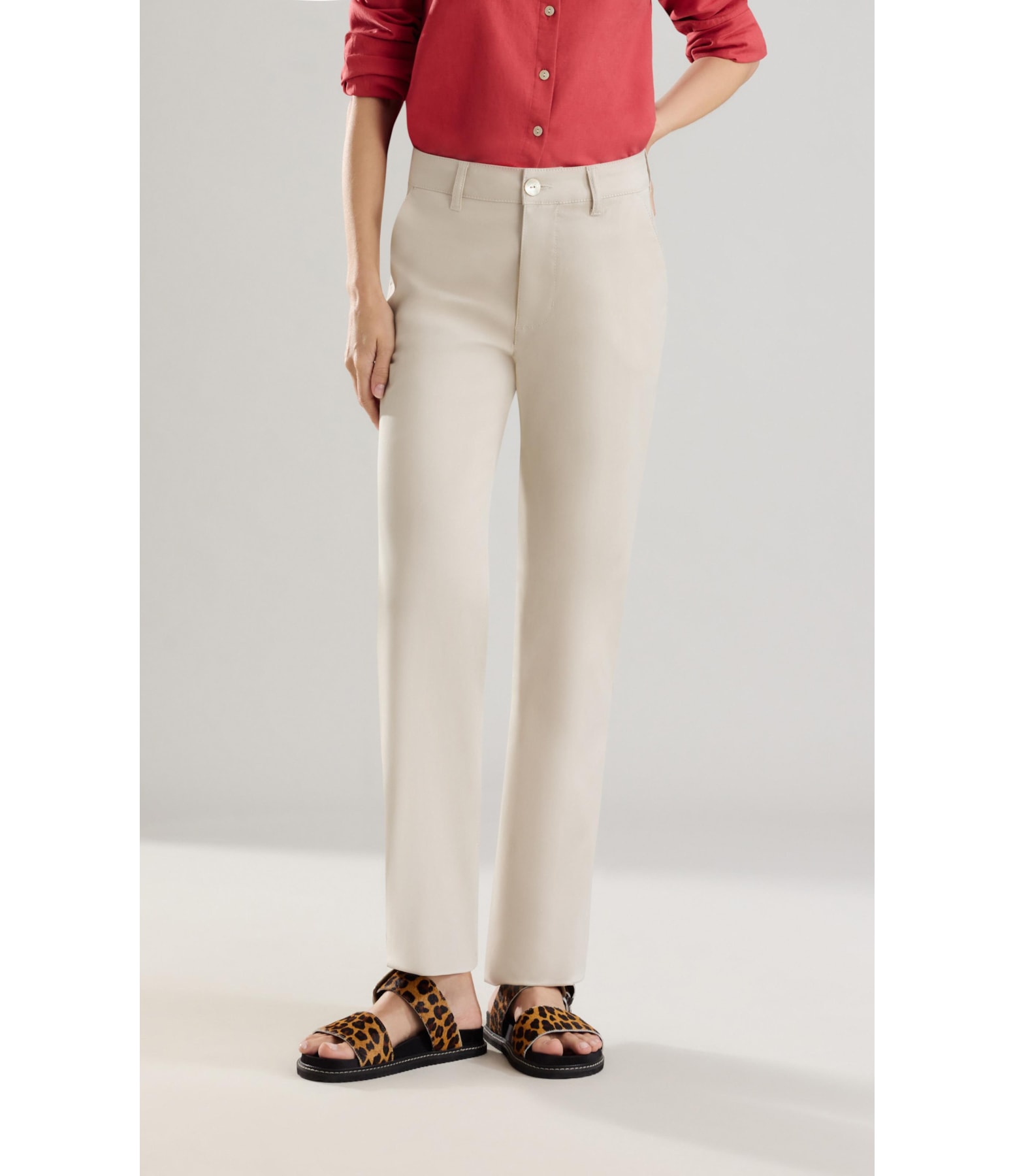 Calça Patte d Eph Setta Bolso Dif Areia