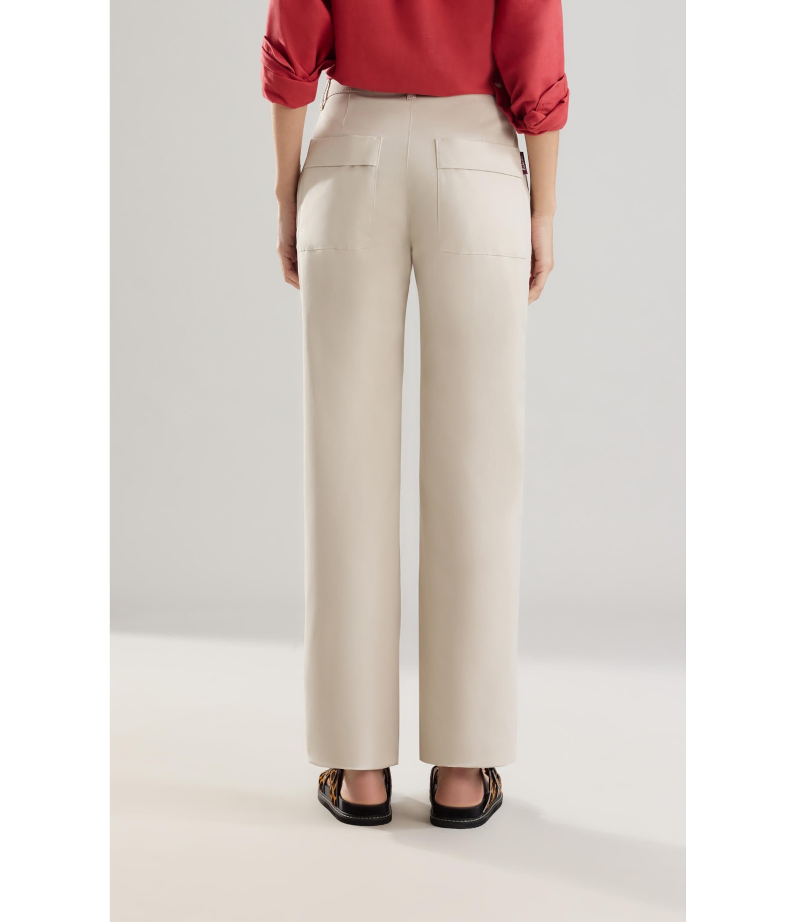 Calça Patte d Eph Setta Bolso Dif Areia