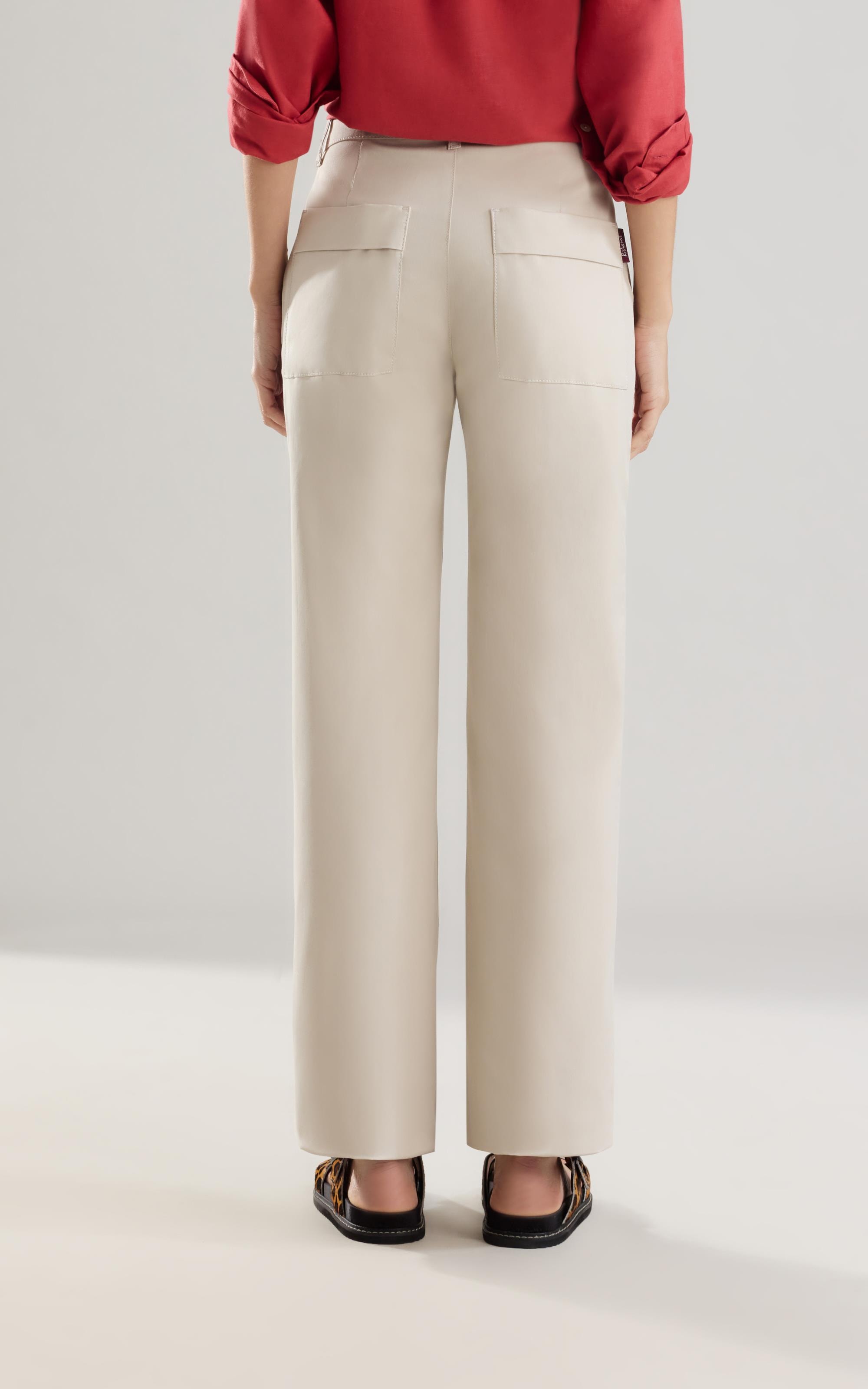 Calça Patte d Eph Setta Bolso Dif Areia