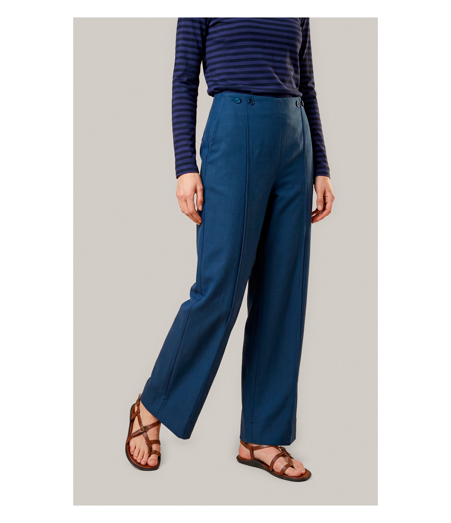 Calca Pete Path d Eph Linho Blend Dark Navy
