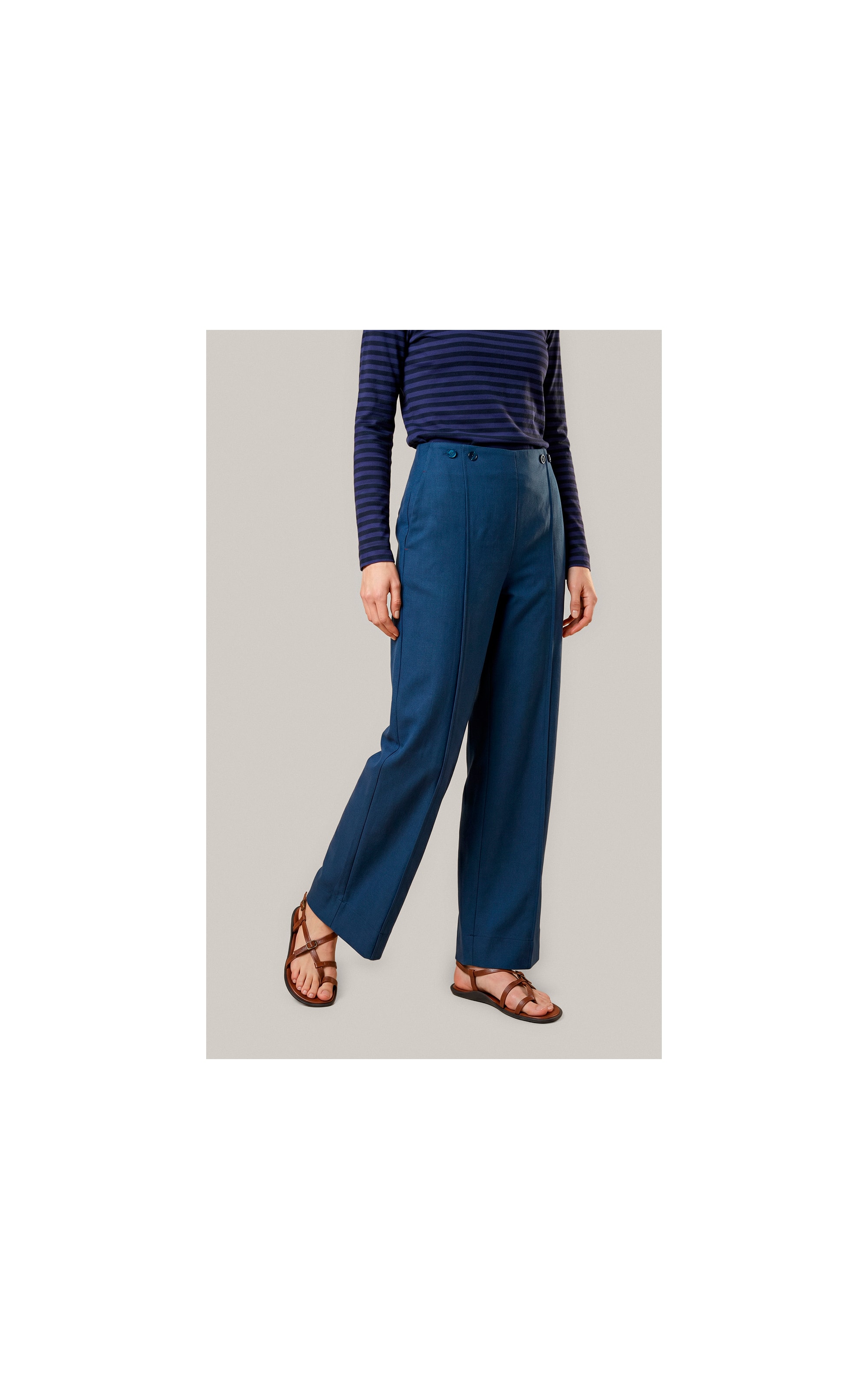 Calca Pete Path d Eph Linho Blend Dark Navy