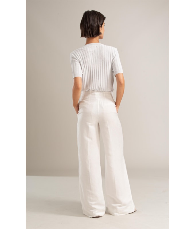 Calca Pete  Patheph Linho Blend Off White