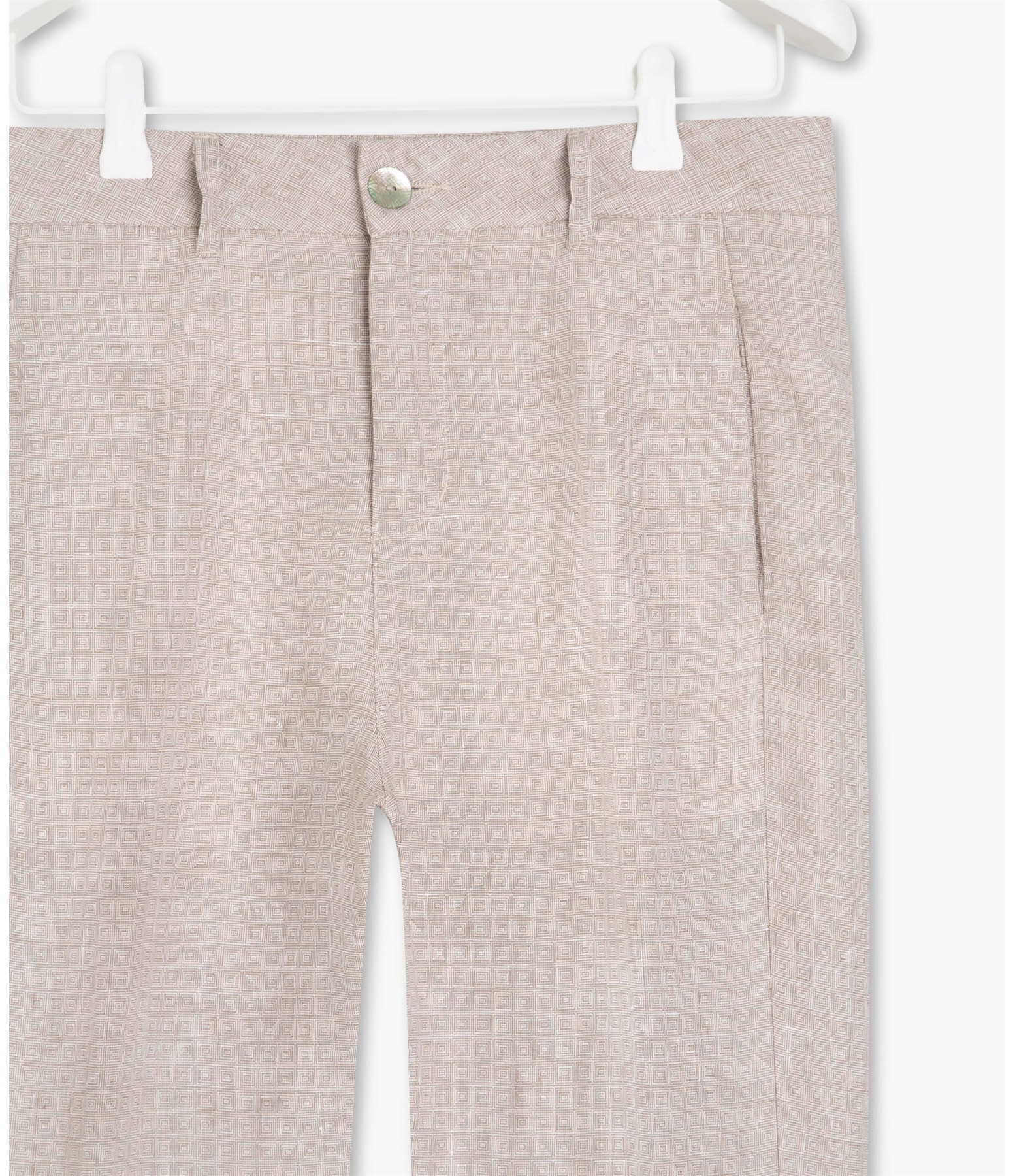 Calça Puro Linho  Analis Caqui