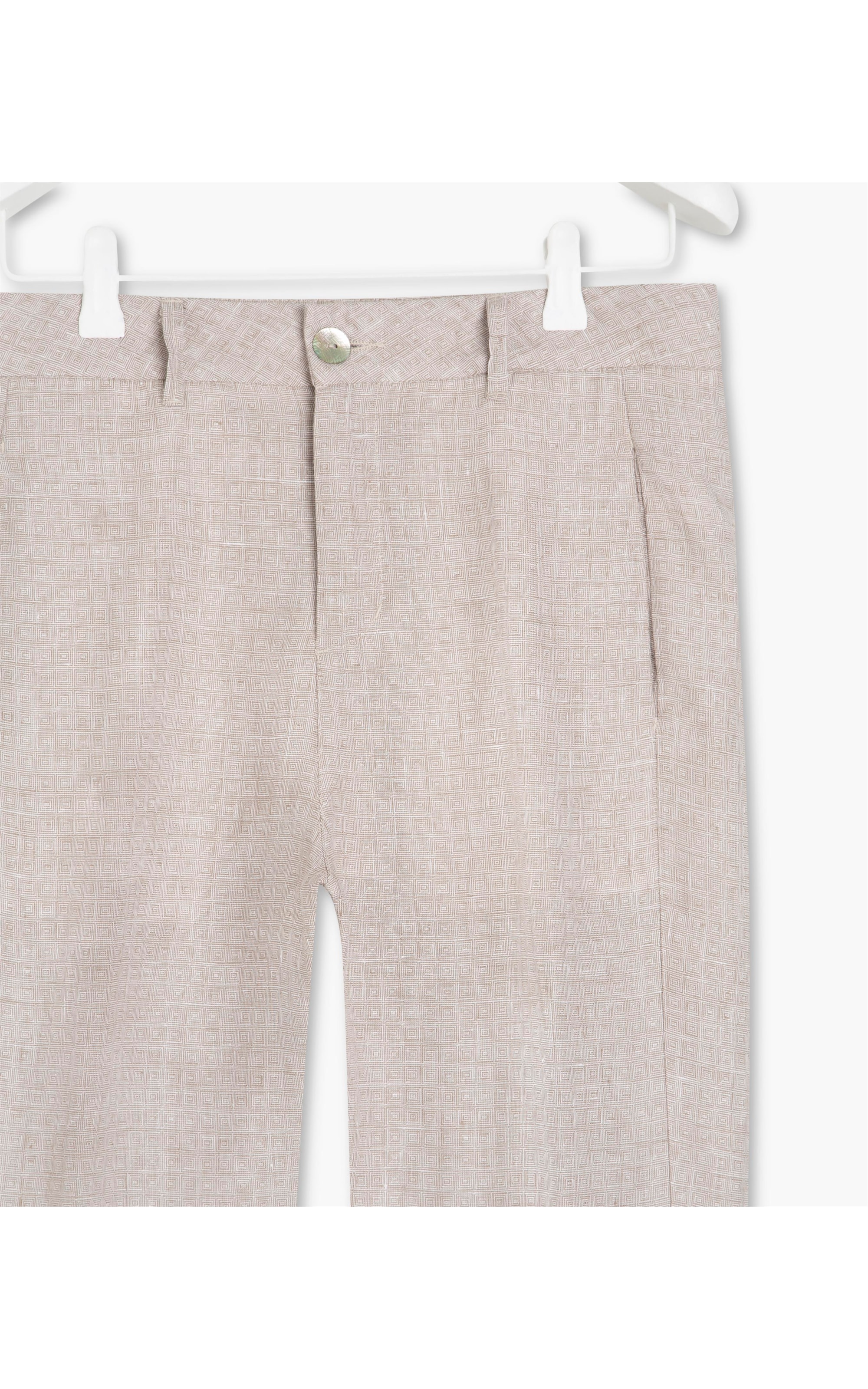 Calça Puro Linho  Analis Caqui