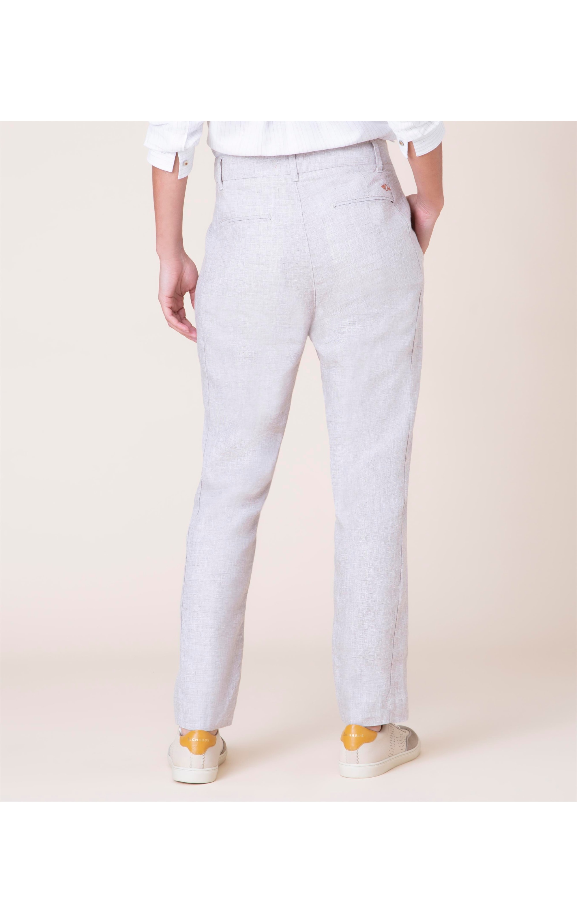 Calça Puro Linho  Analis Caqui