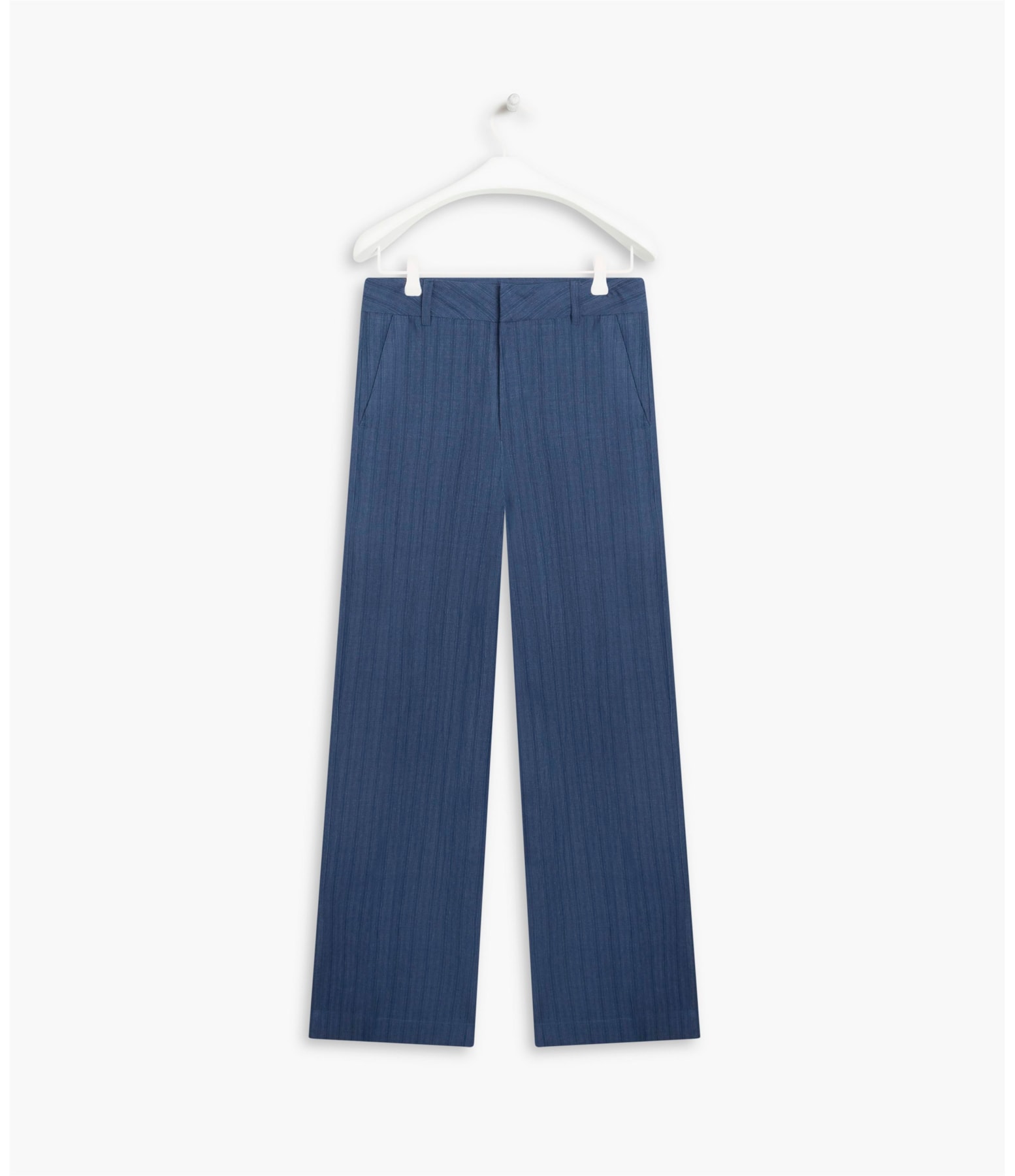 Calça  Puro Linho  Barik Stripe Dark Navy