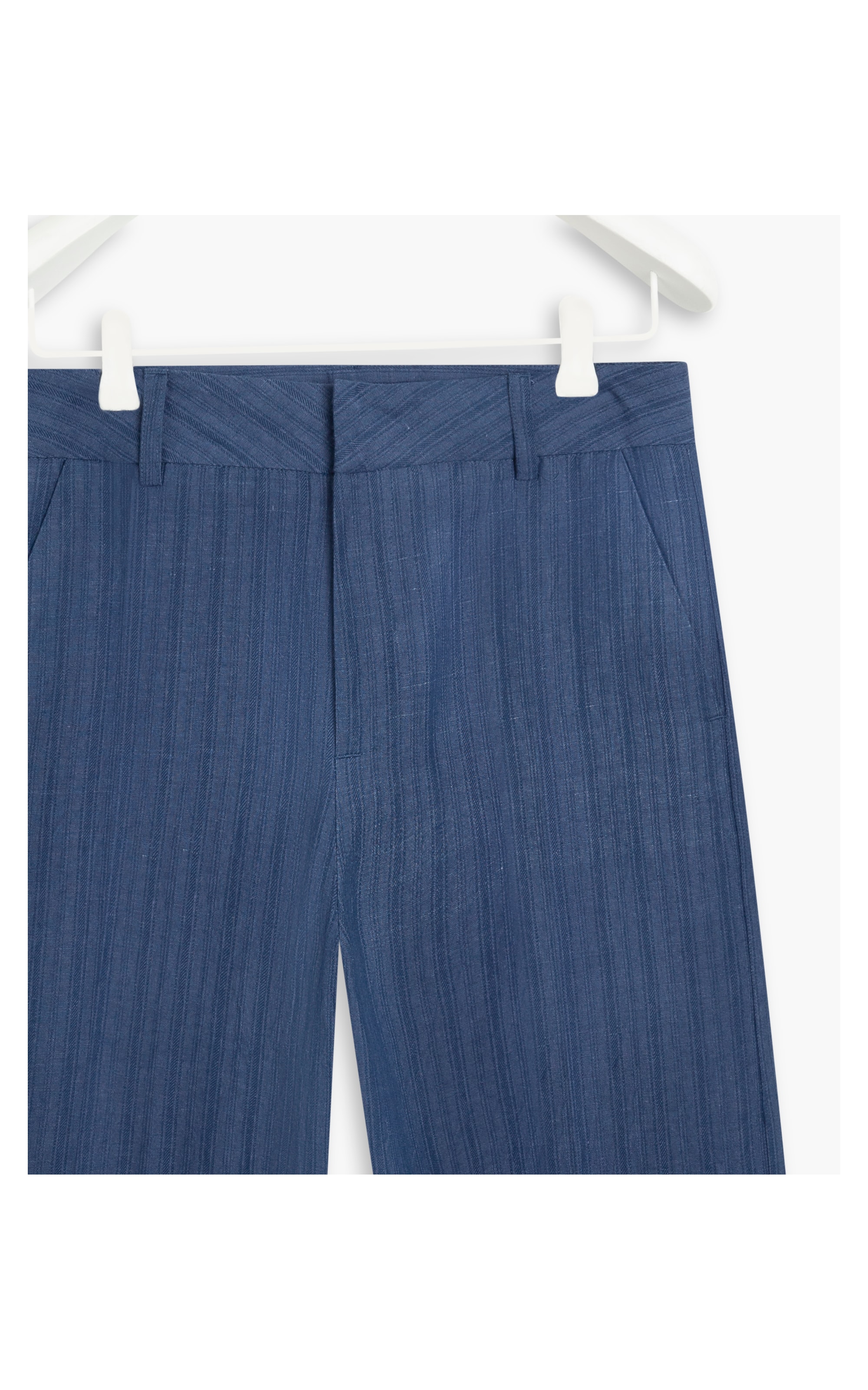 Calça  Puro Linho  Barik Stripe Dark Navy