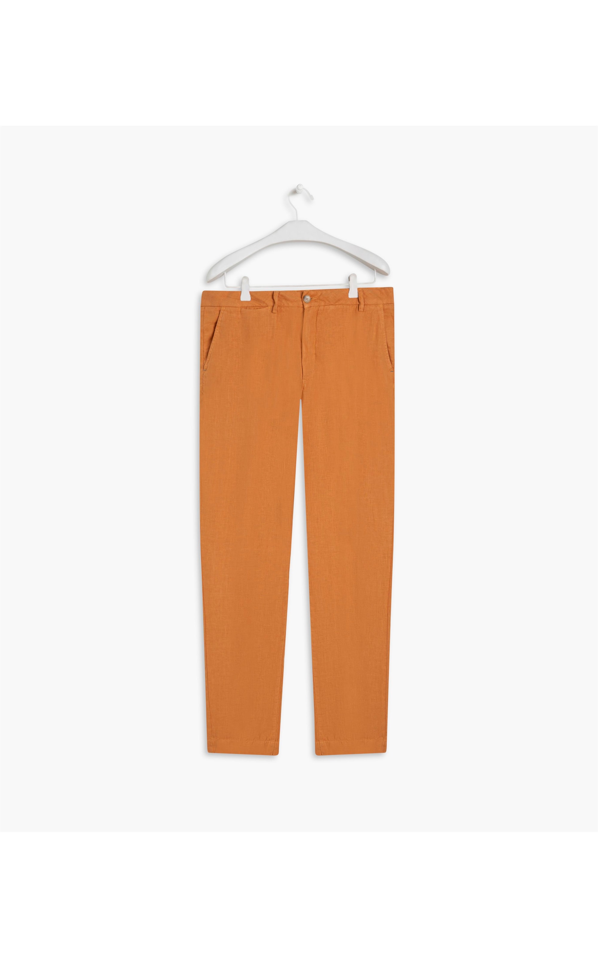 Calça  Puro Linho  Chino Charcoal