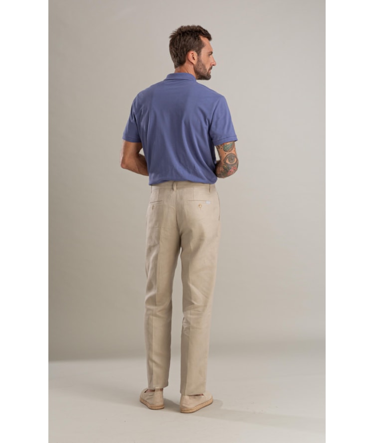 Calça  Puro Linho Chino Classic Husk