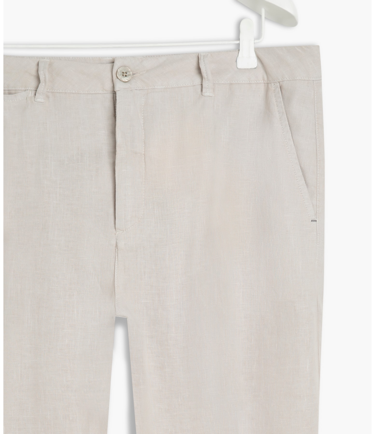 Calça Puro Linho Chino Gelo