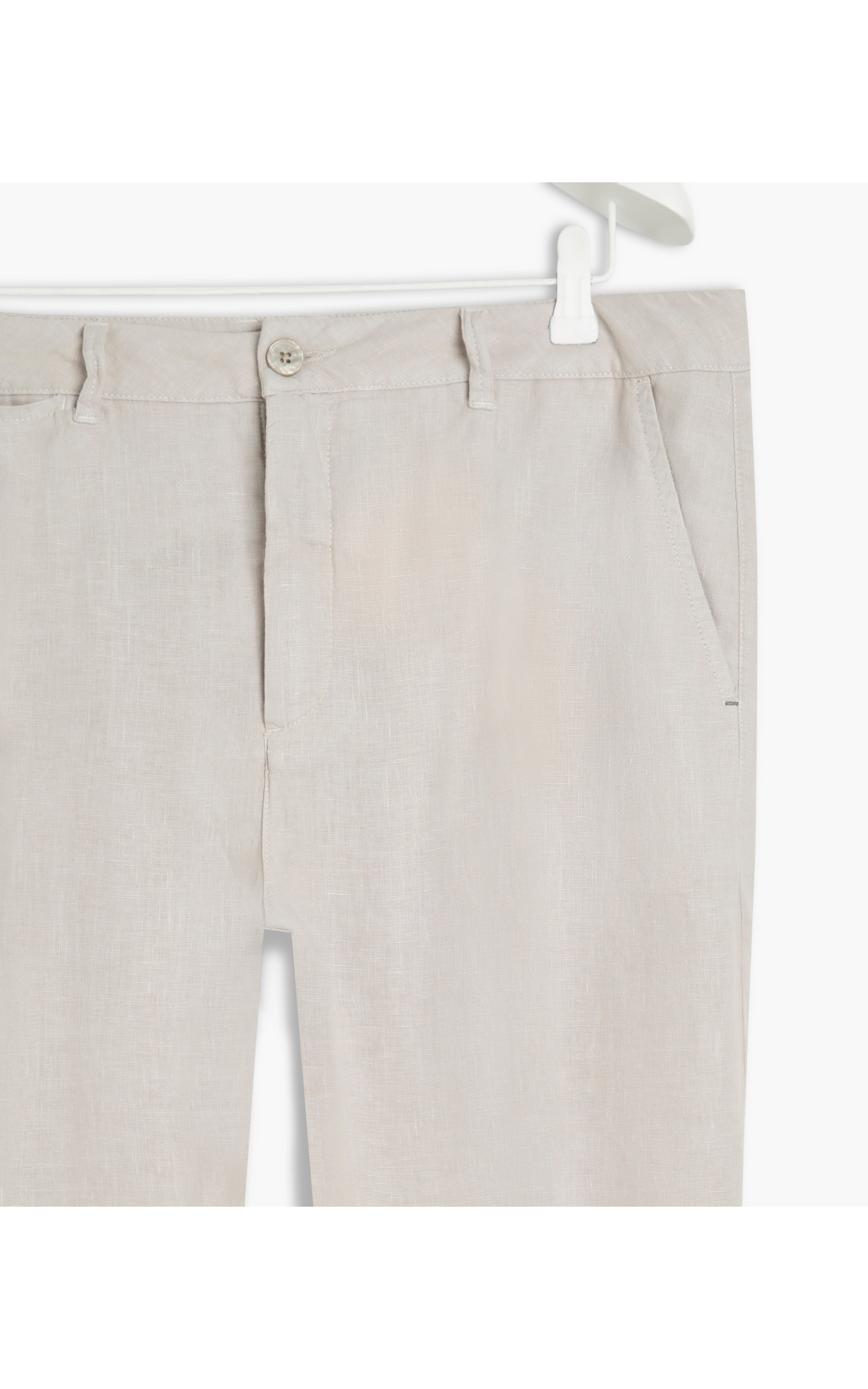 Calça Puro Linho Chino Gelo