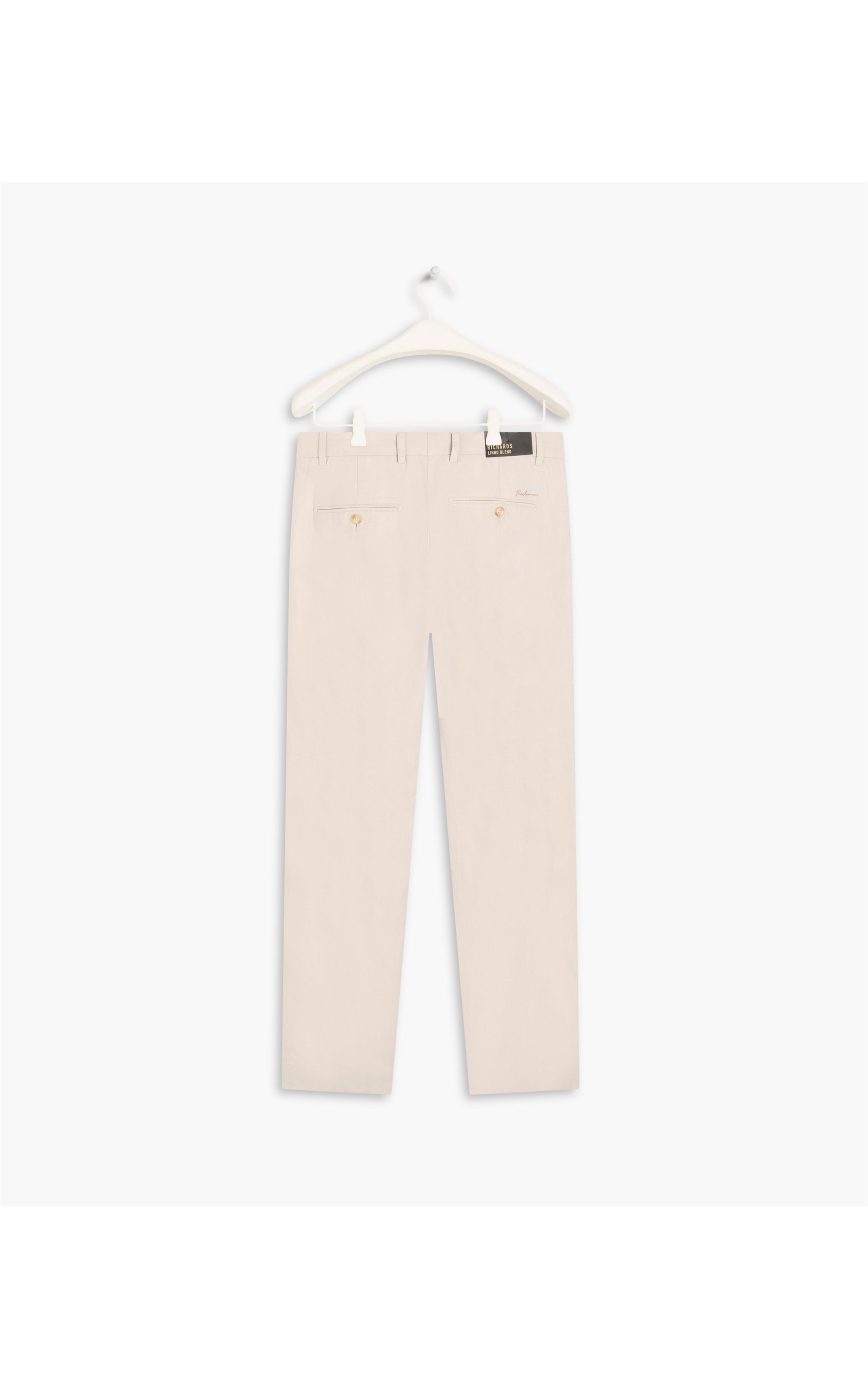Calça Puro Linho Chino Herringbone Natural