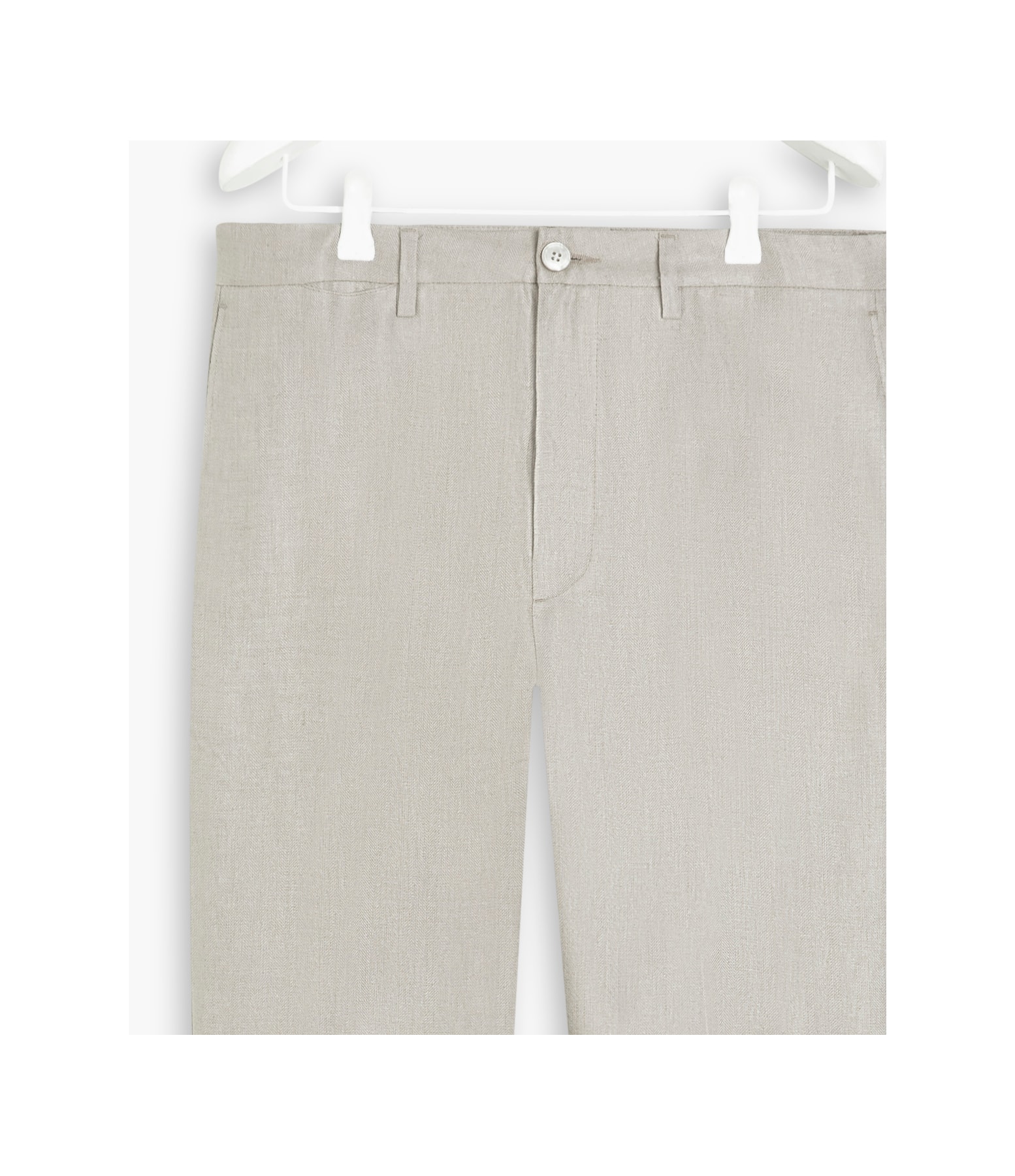 Calça Puro Linho Chino Herringbone Sandy