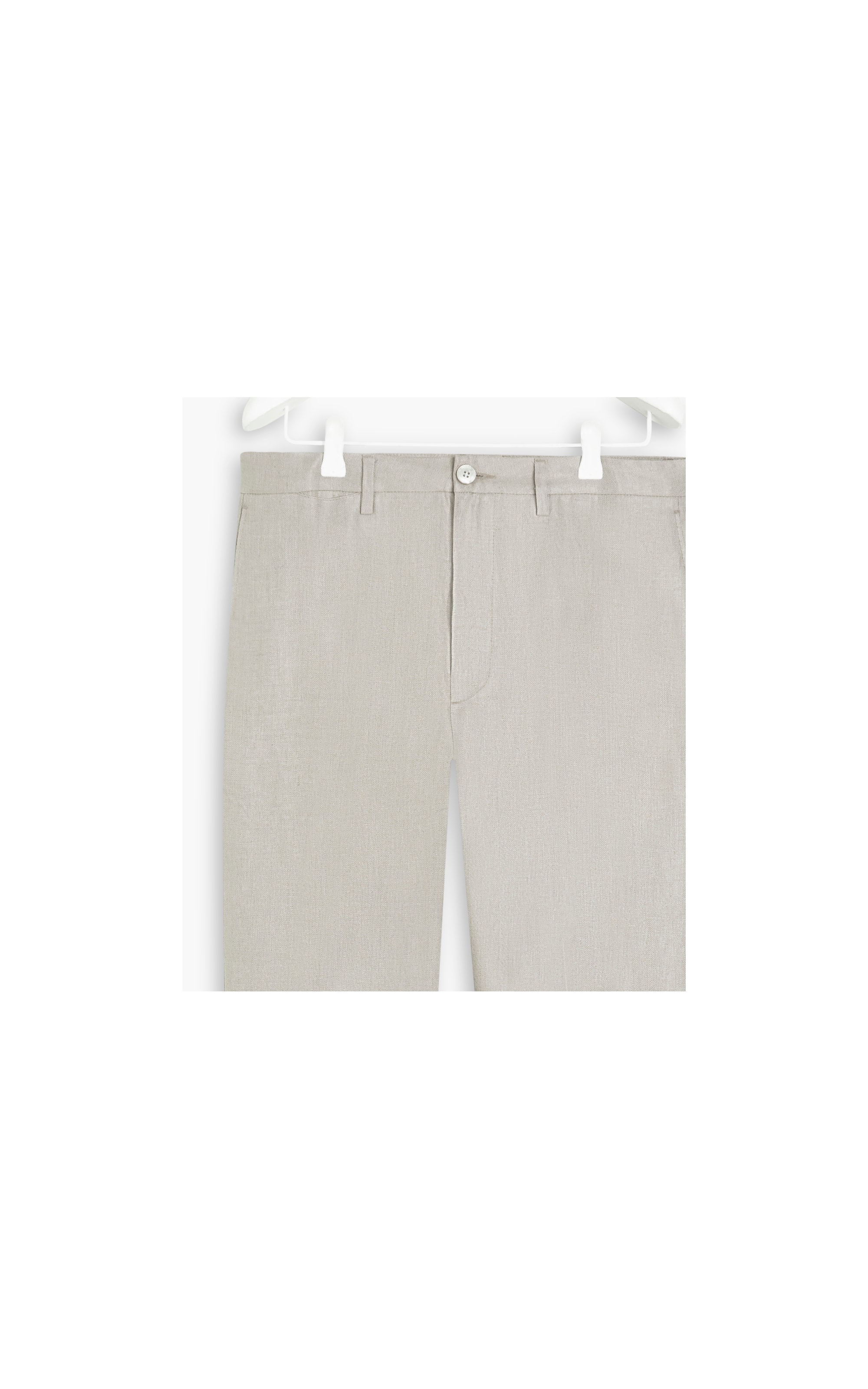 Calça Puro Linho Chino Herringbone Sandy