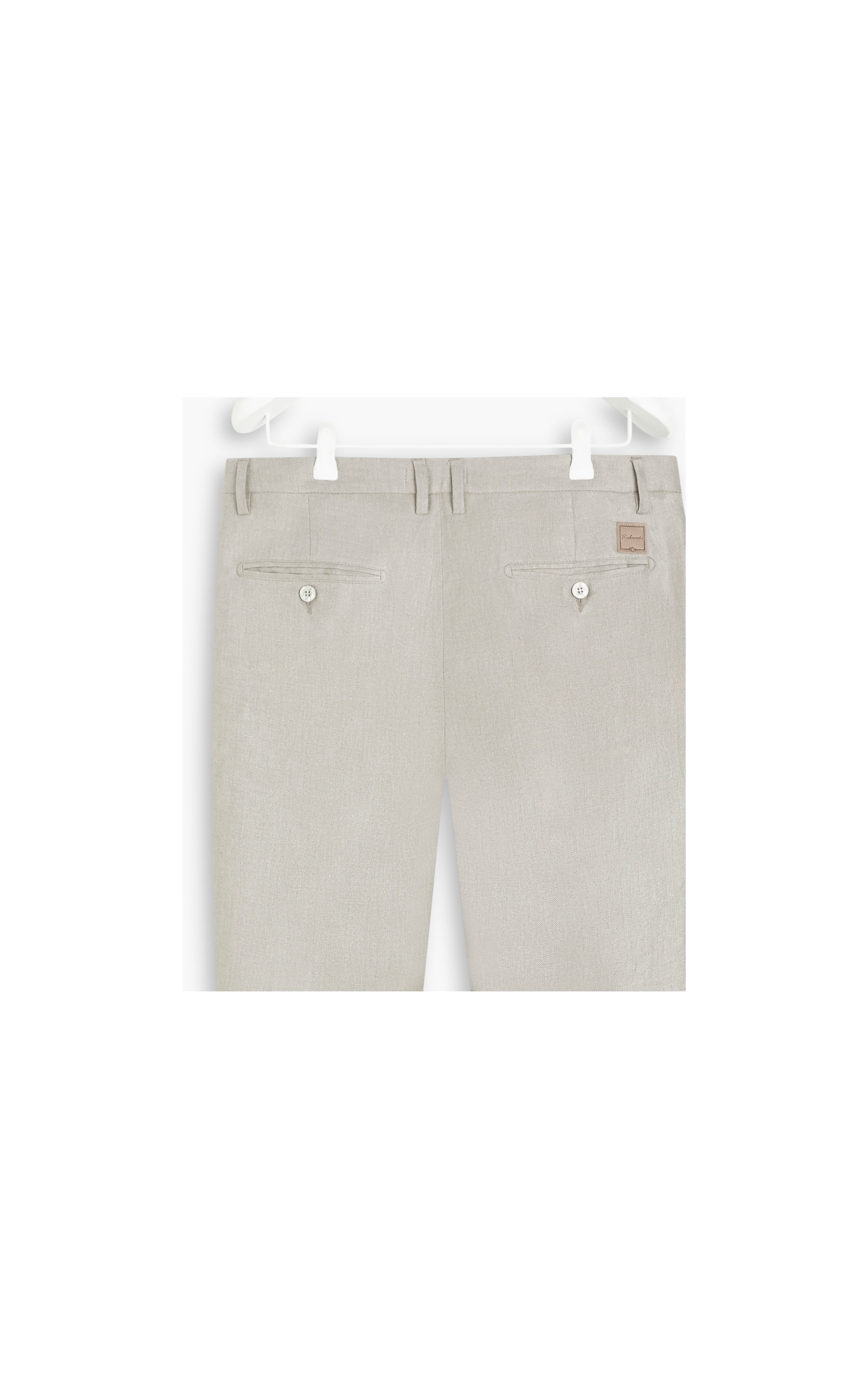 Calça Puro Linho Chino Herringbone Sandy