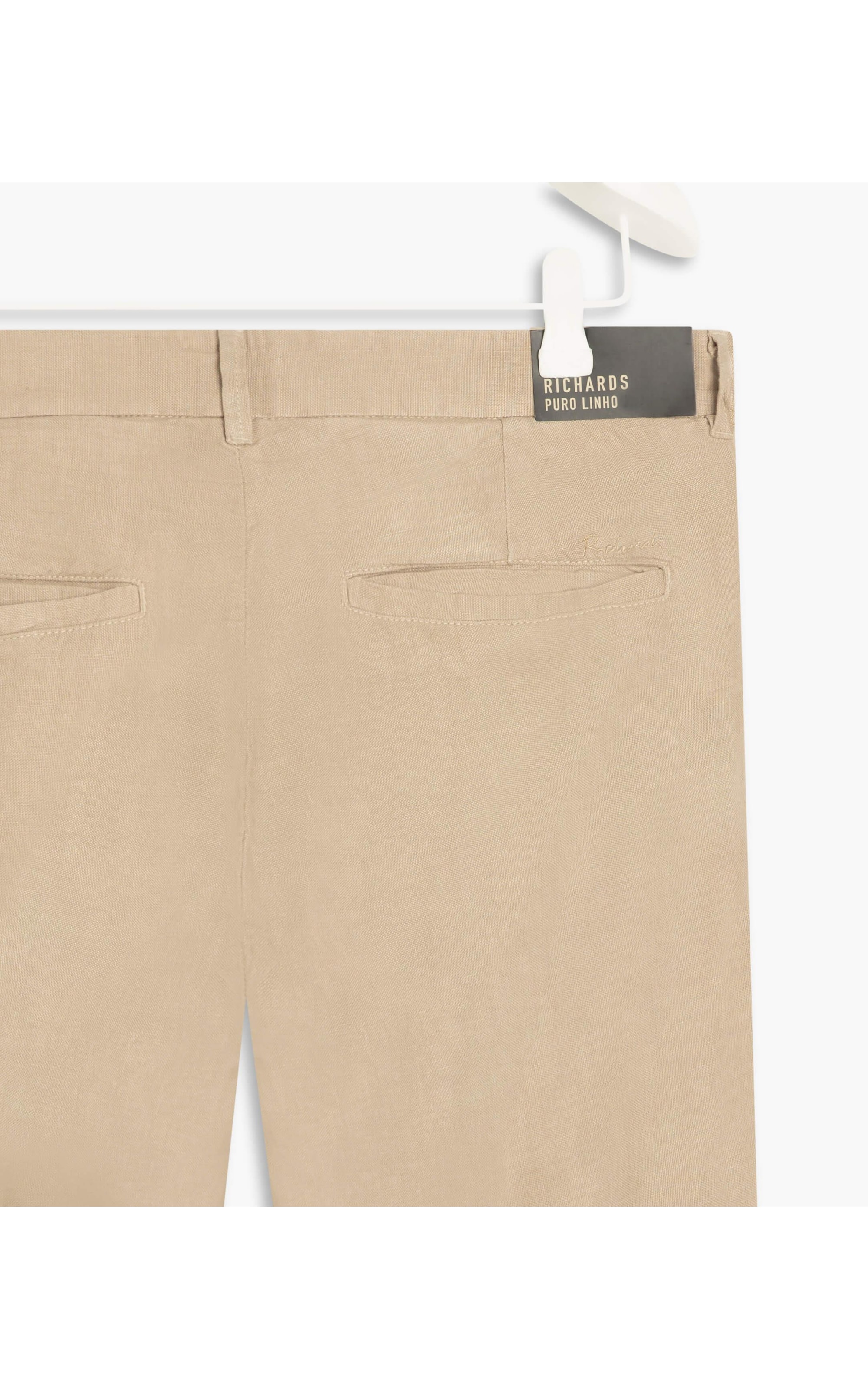 Calça  Puro Linho  Chino Li Areia