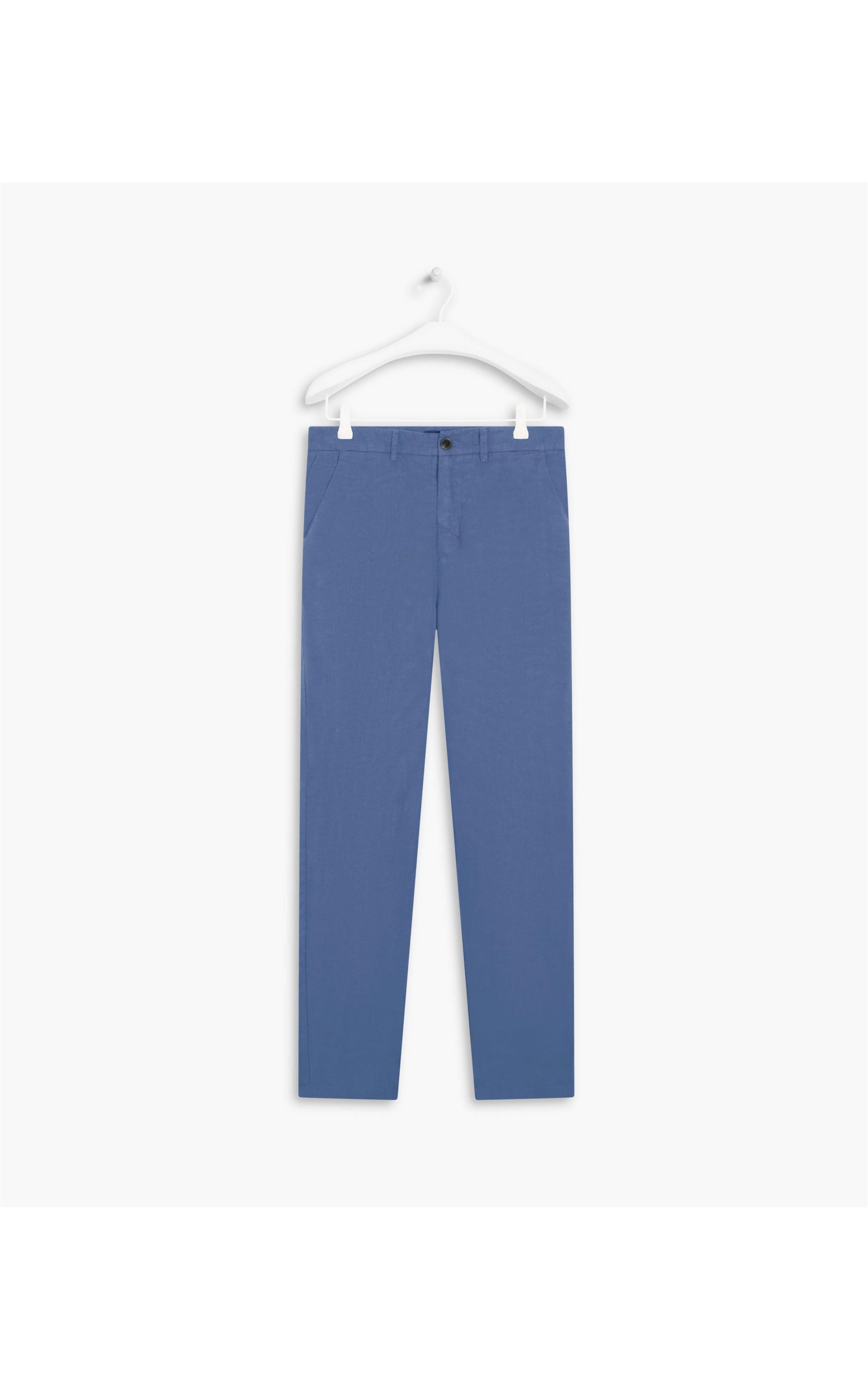 Calça  Puro Linho  Chino Li Azul Jeans