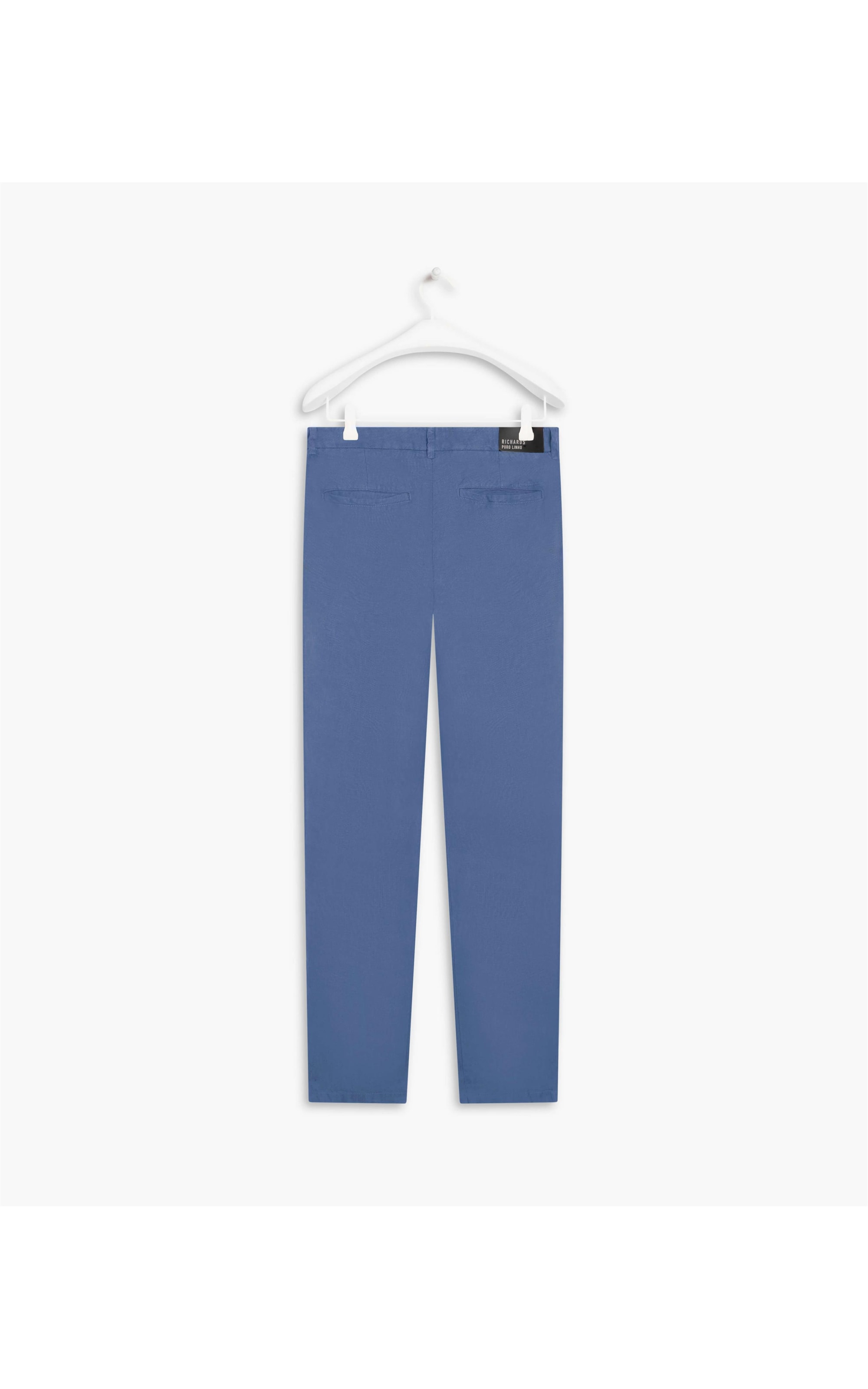 Calça  Puro Linho  Chino Li Azul Jeans