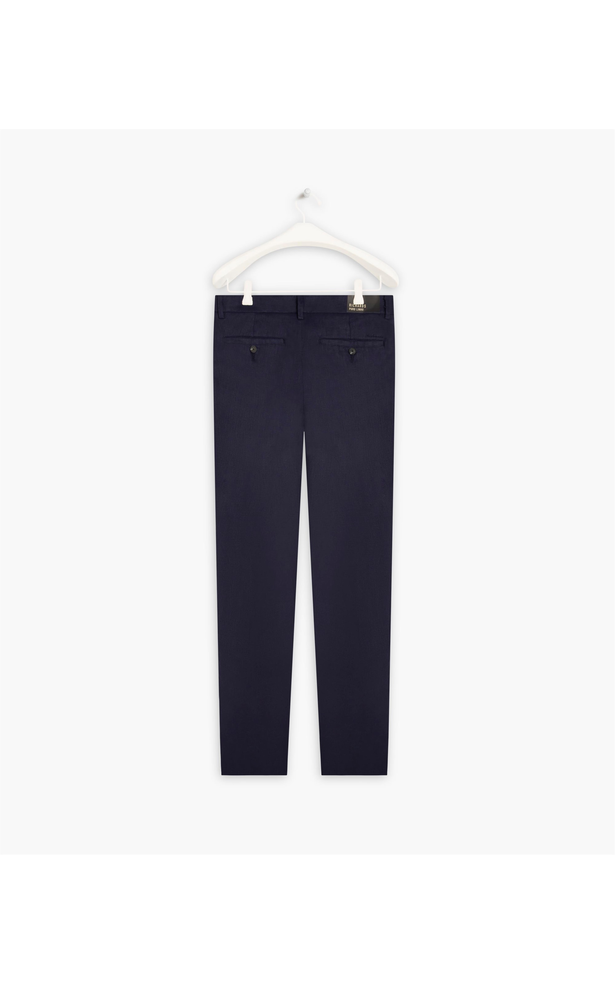 Calça  Puro Linho  Chino Li  Dark Navy