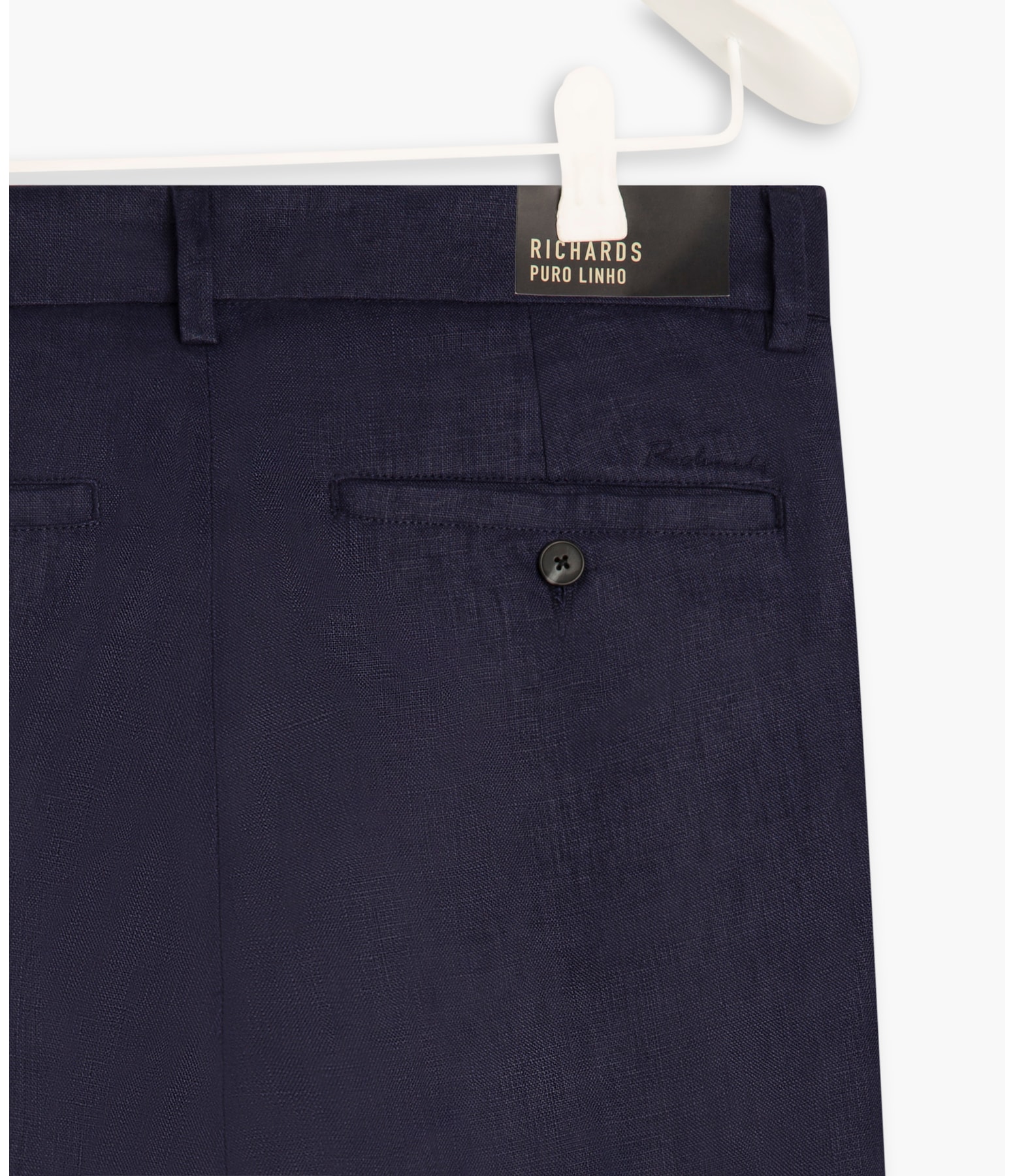 Calça  Puro Linho  Chino Li  Dark Navy