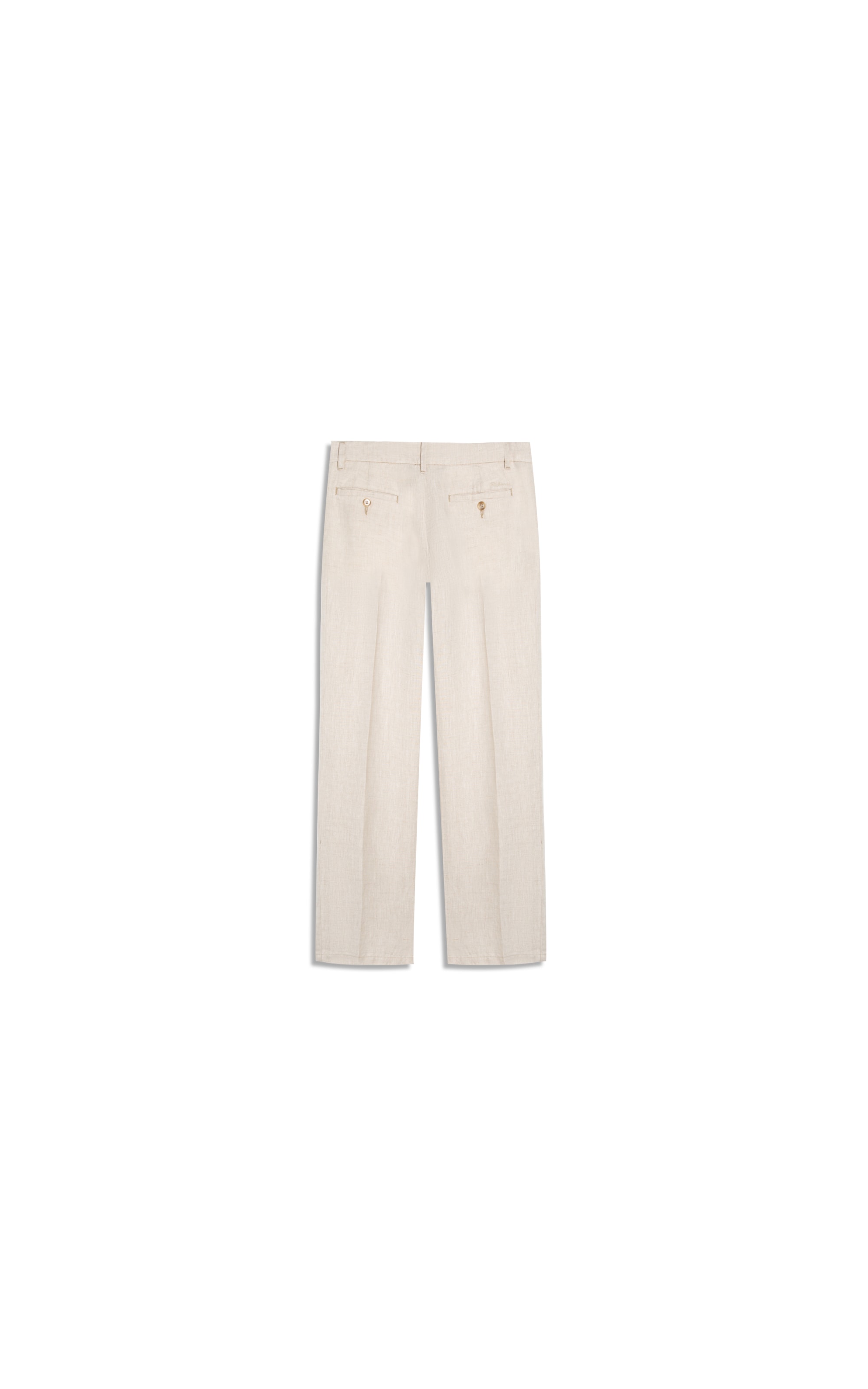 Calça  Puro Linho Chino Lift Uni Areia
