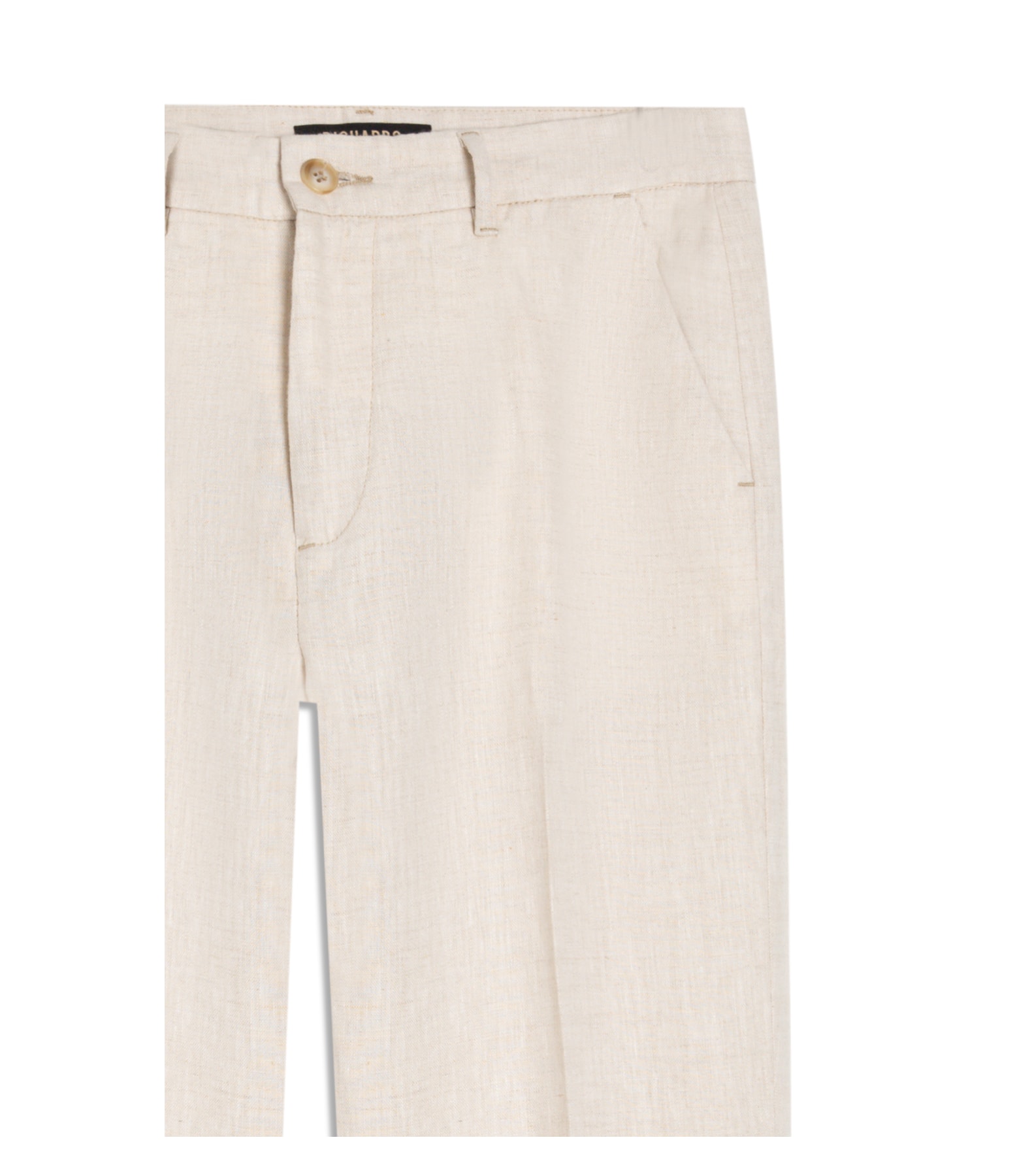 Calça  Puro Linho Chino Lift Uni Areia