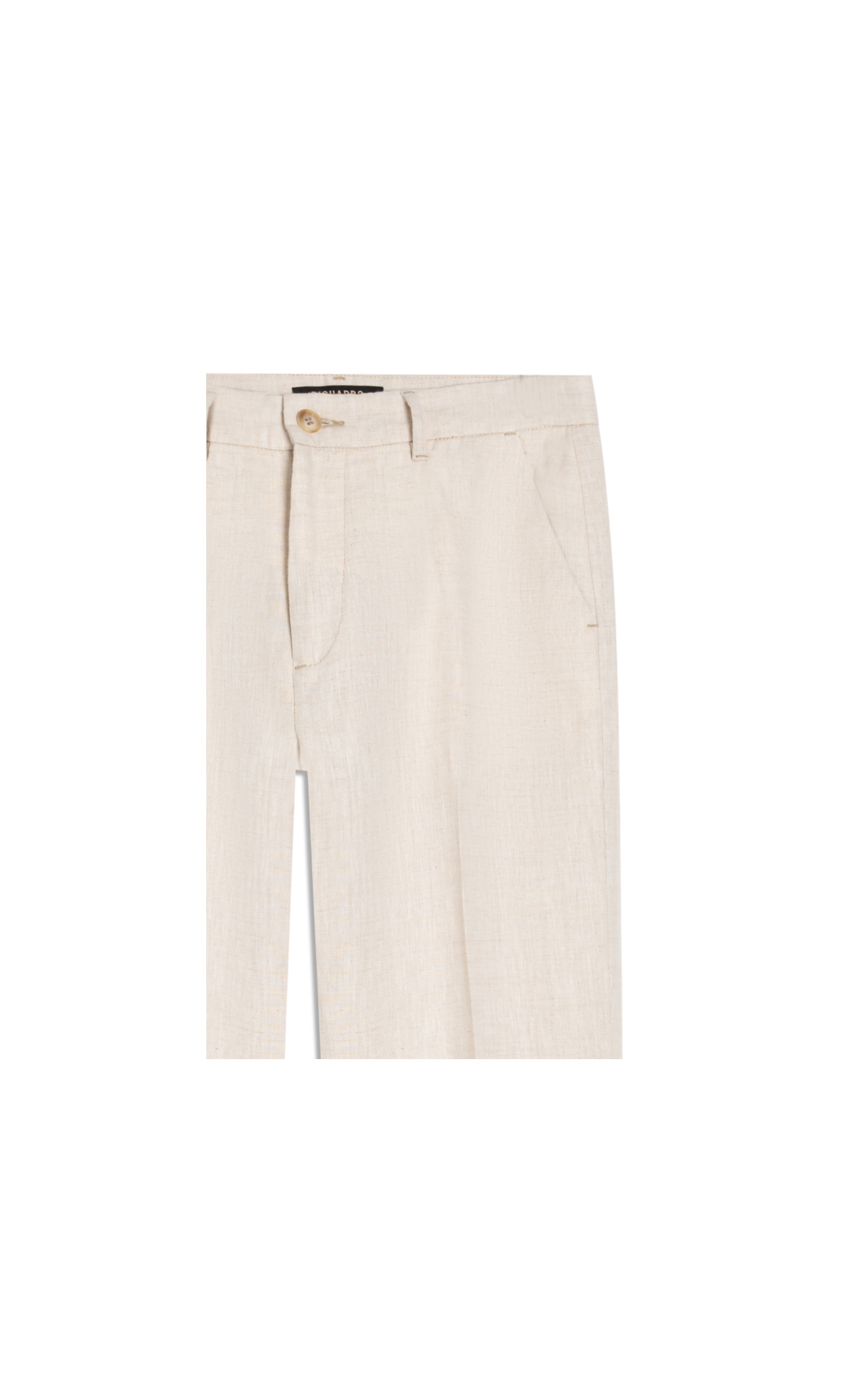 Calça  Puro Linho Chino Lift Uni Areia