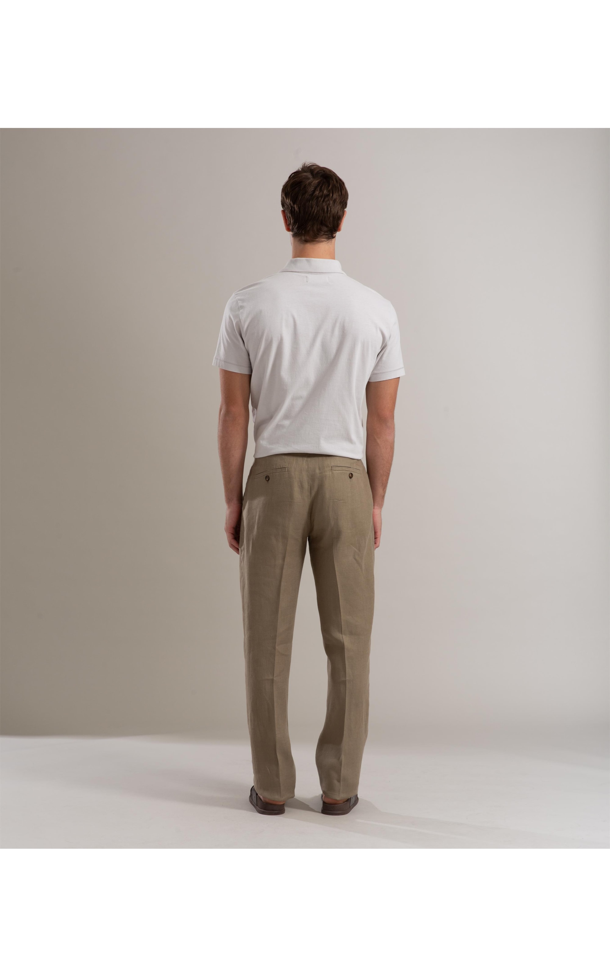 Calça  Puro Linho Chino Lift Uni Havana