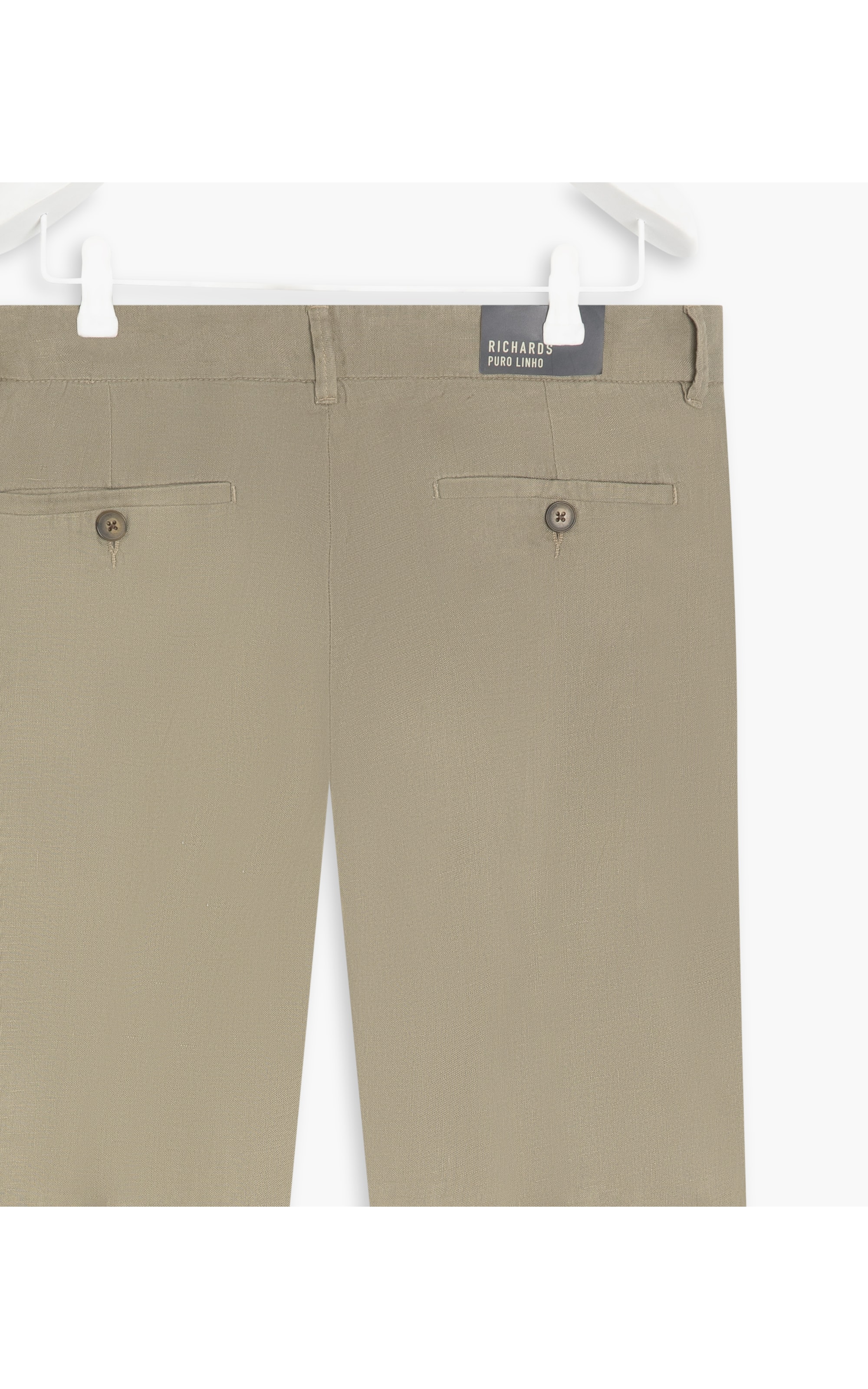 Calça  Puro Linho Chino Lift Uni Havana