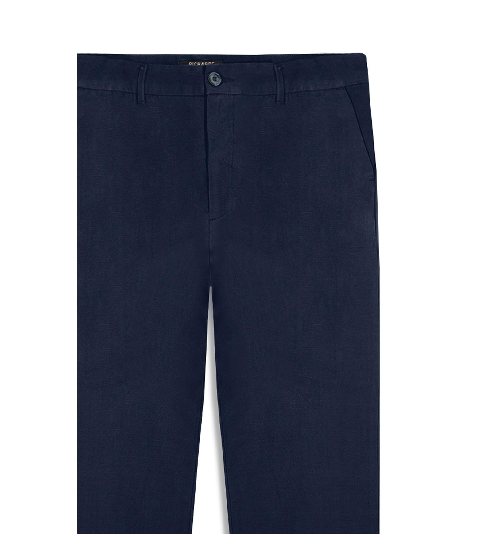 Calça  Puro Linho Chino Lift Uni Marinho