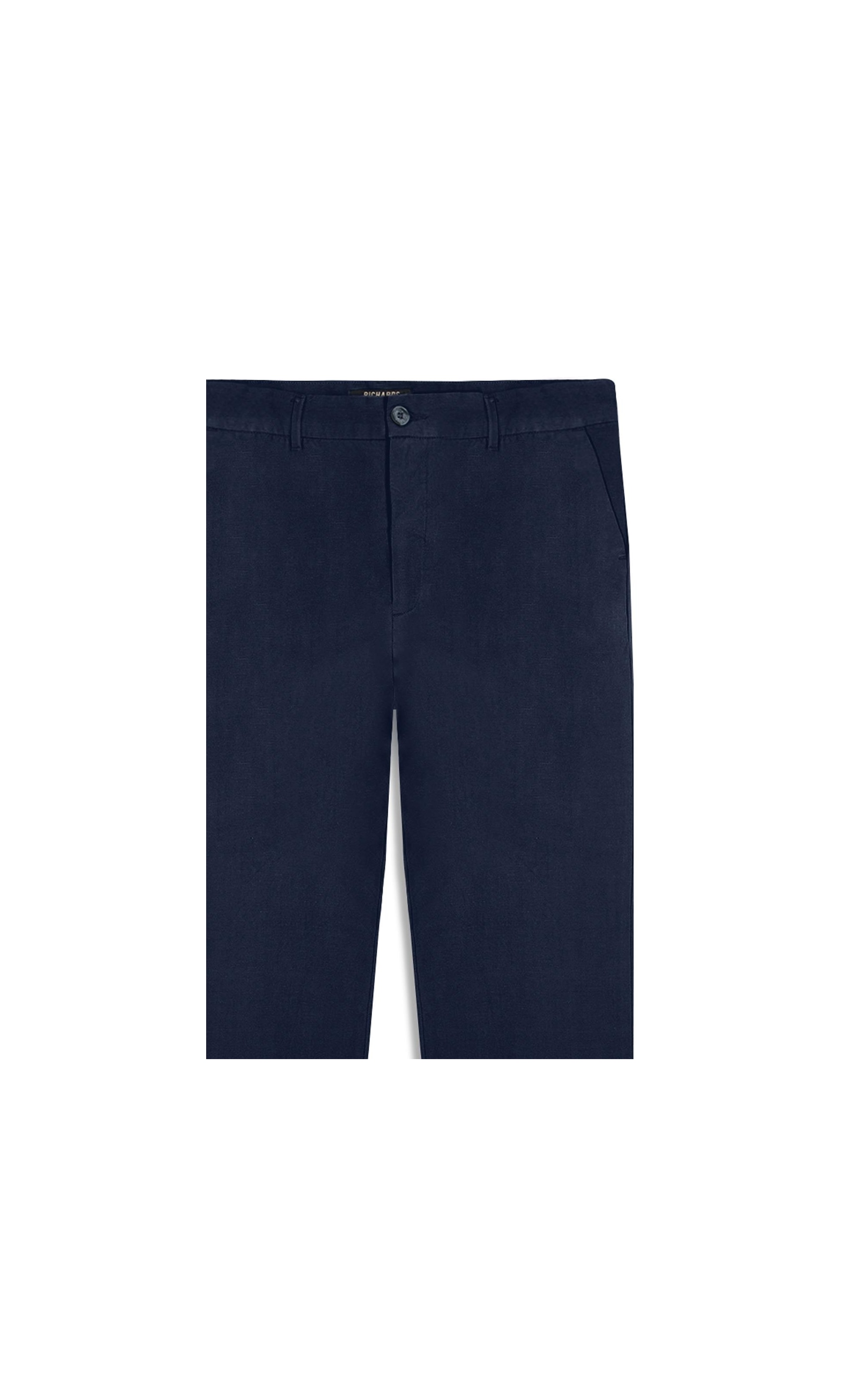 Calça  Puro Linho Chino Lift Uni Marinho