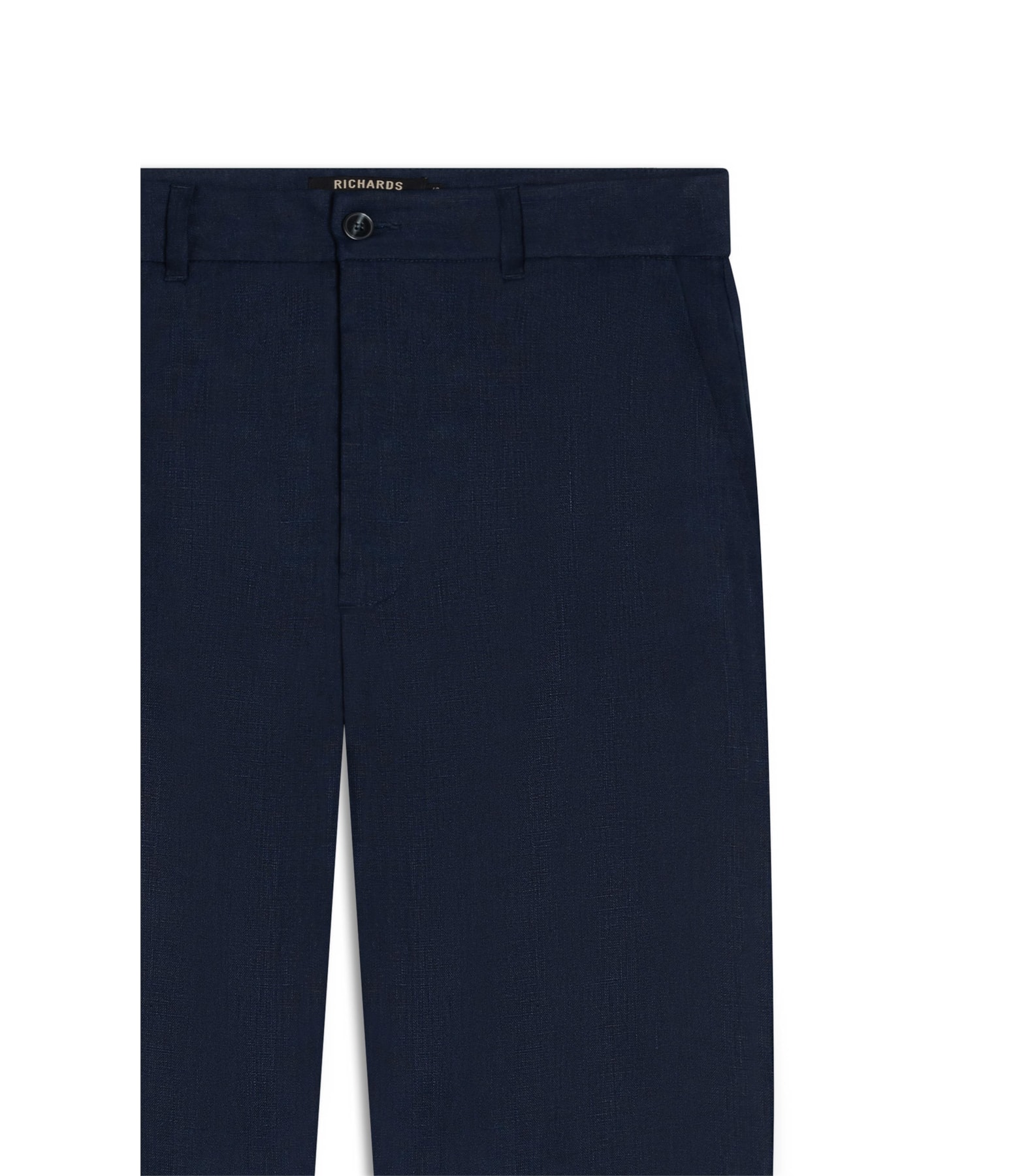 Calça  Puro Linho  Chino Lift Uni Marinho
