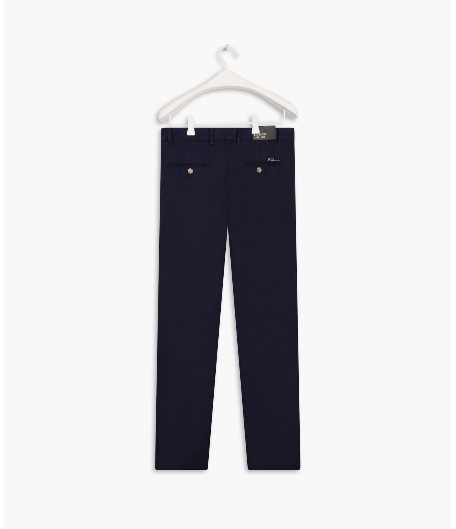 Calça  Puro Linho Chino Santorini Marinho