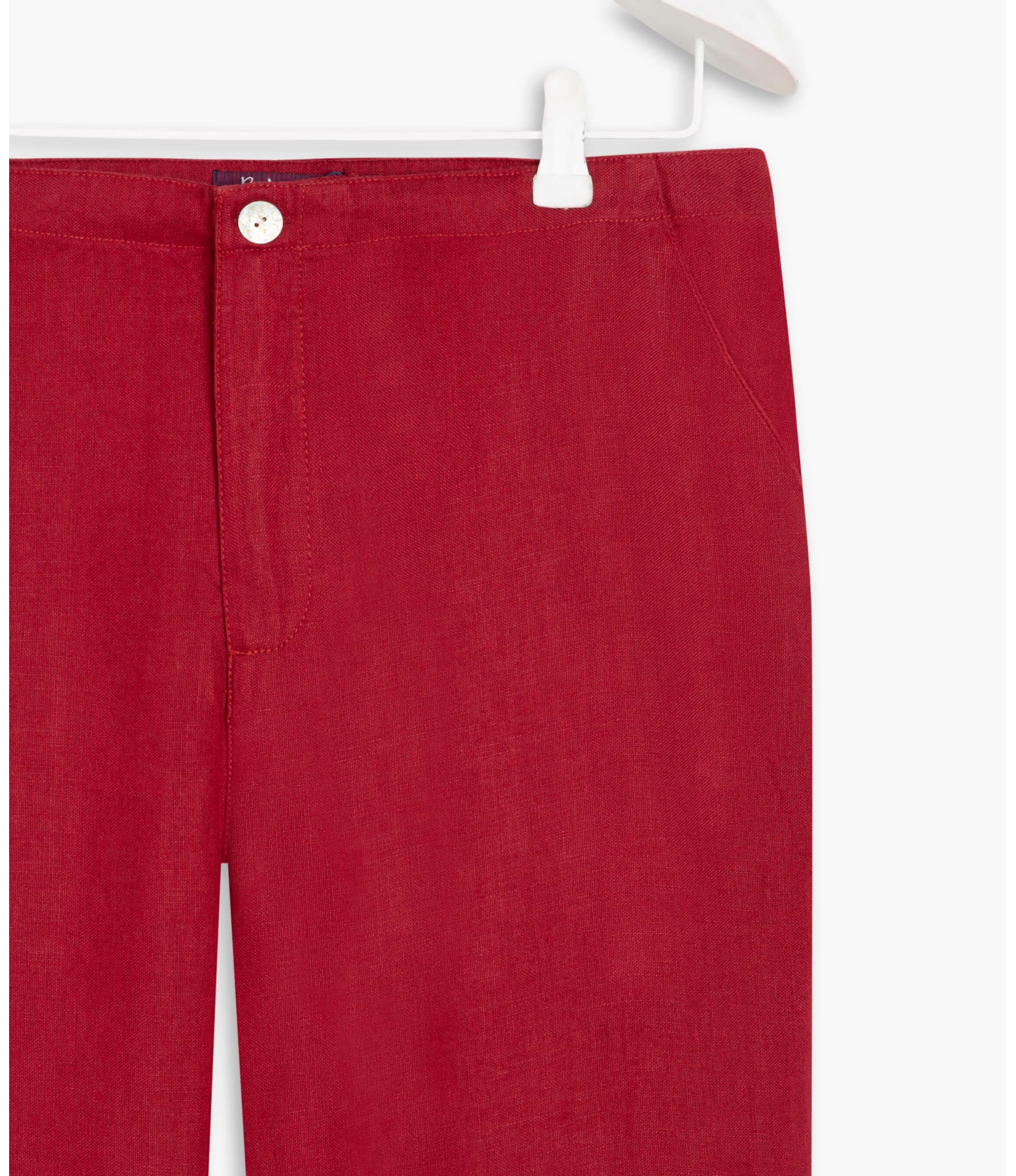 Calça  Puro Linho  Gaia Vermelho