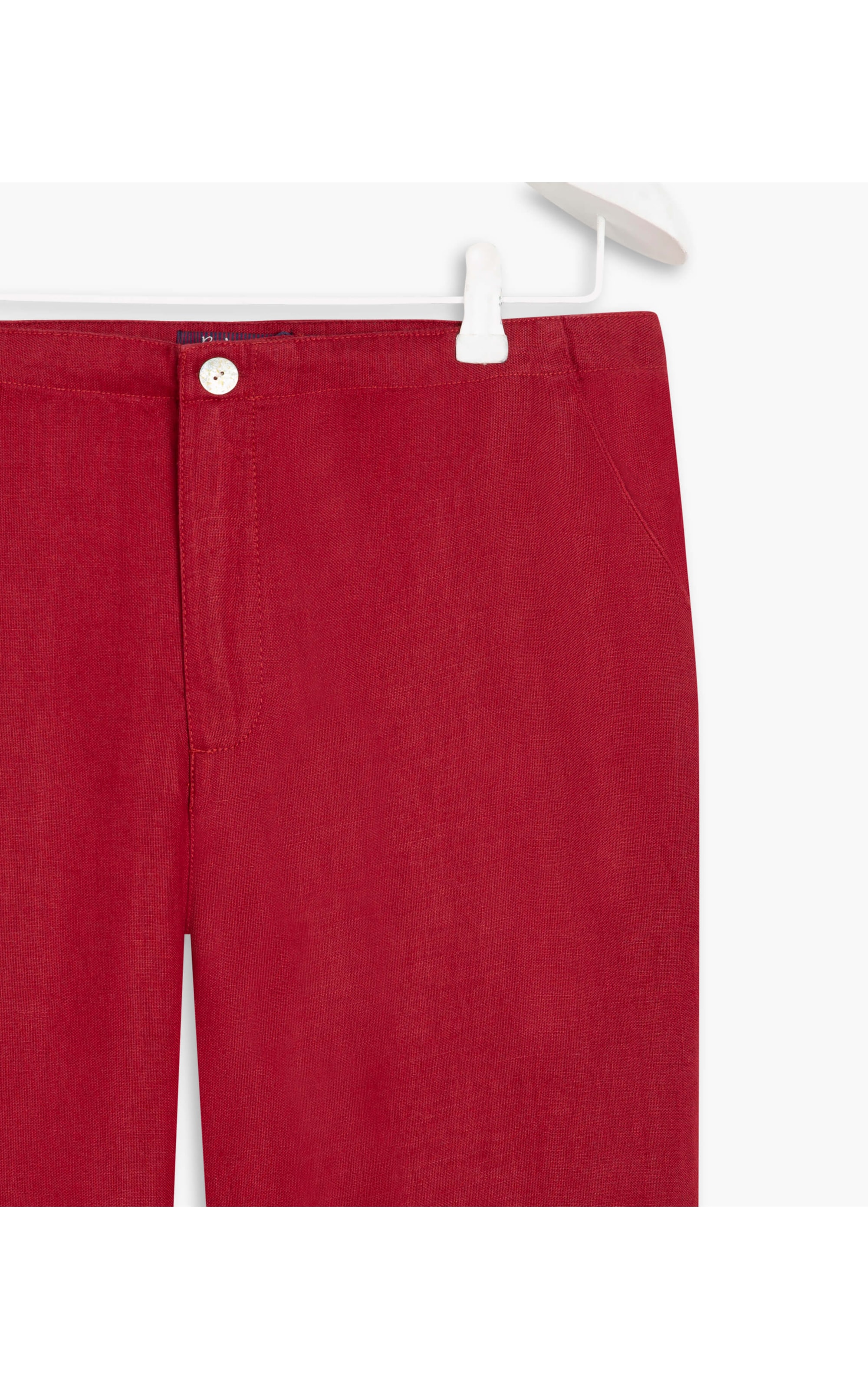 Calça  Puro Linho  Gaia Vermelho