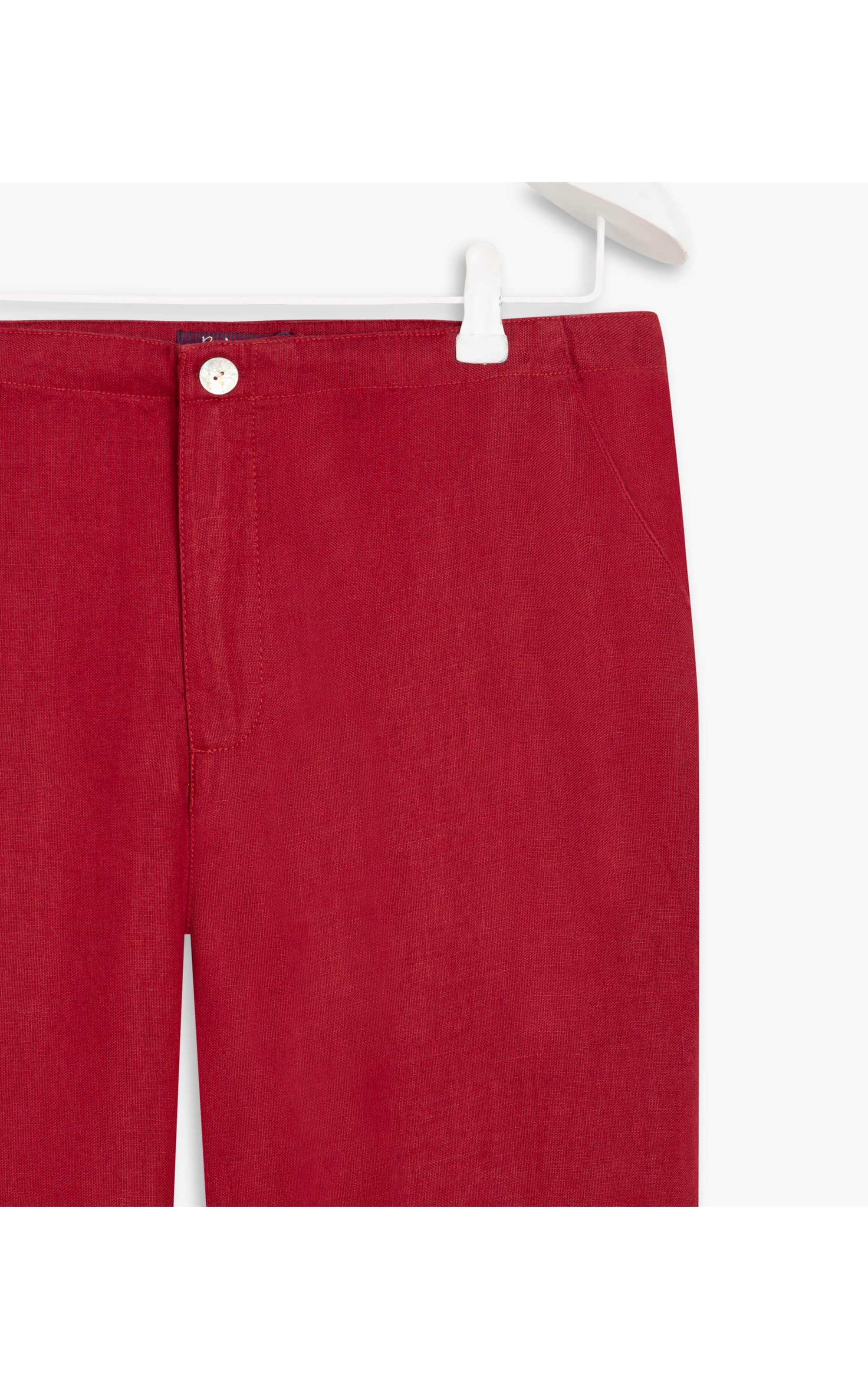 Calça  Puro Linho  Gaia Vermelho
