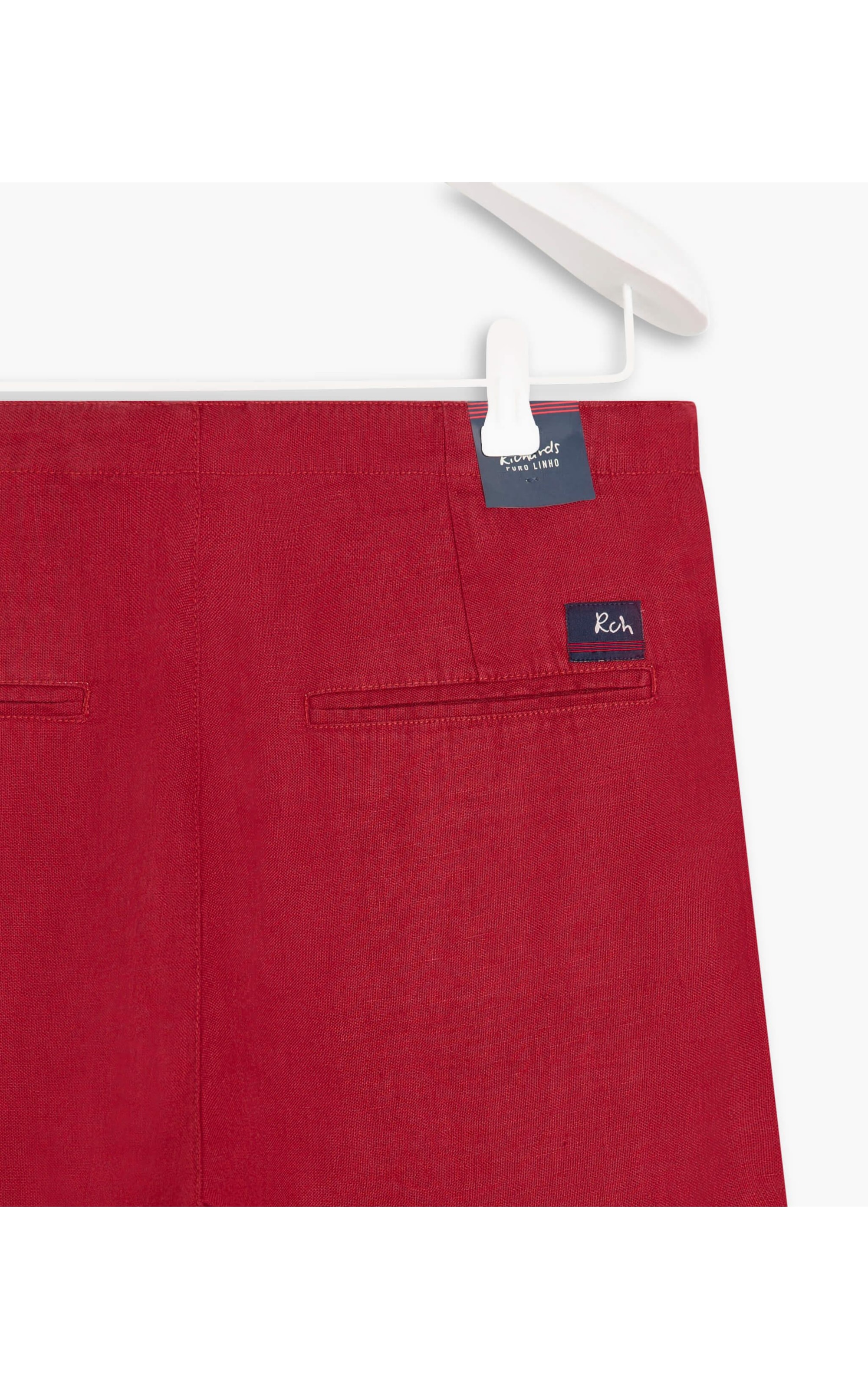 Calça  Puro Linho  Gaia Vermelho