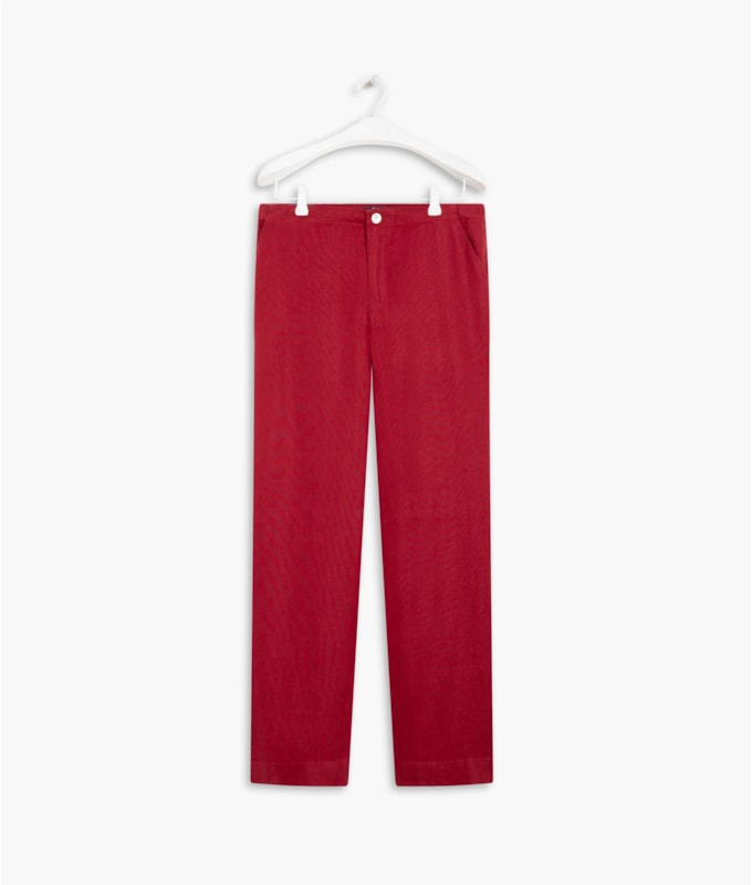 Calça  Puro Linho  Gaia Vermelho