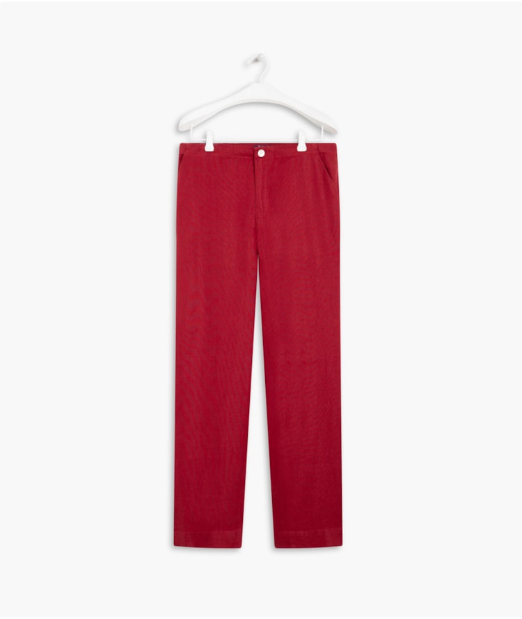 Calça  Puro Linho  Gaia Vermelho