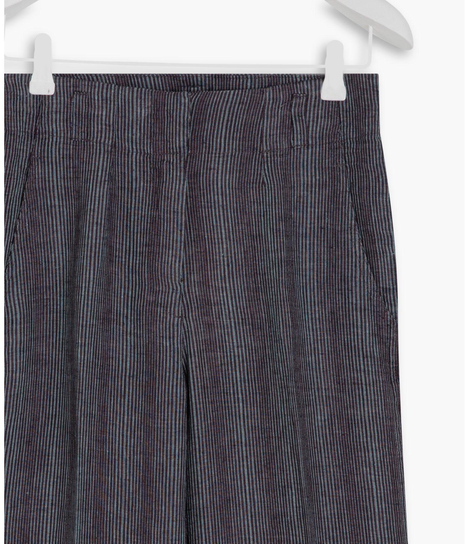  Calça  Puro Linho Haji Stripe  Blen Sandy