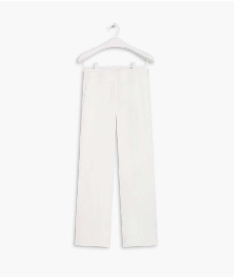 Calça  Puro Linho  Isla Fishbone Branco