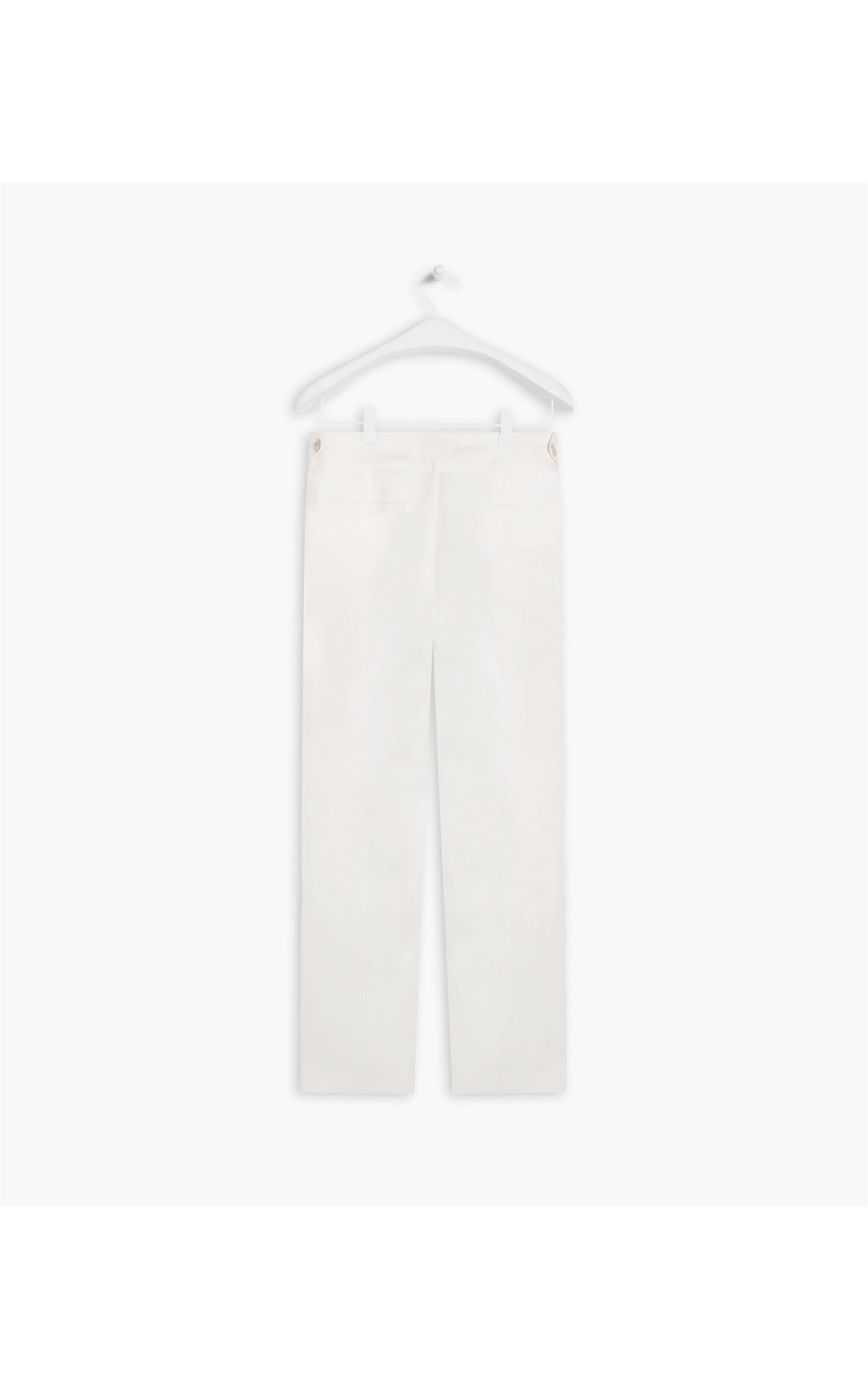 Calça  Puro Linho  Isla Fishbone Branco