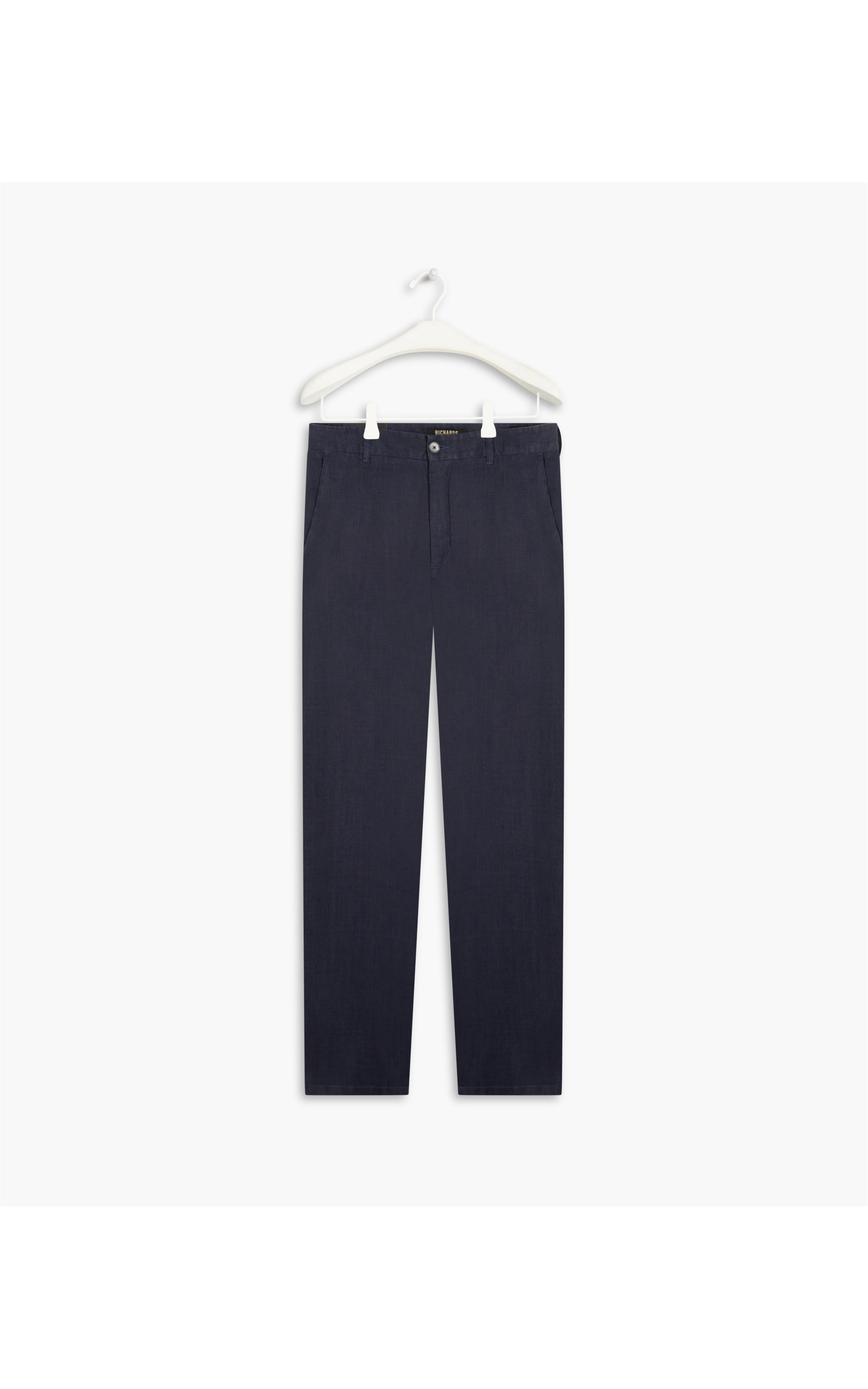 Calça  Puro Linho  Lift Uni Marinho