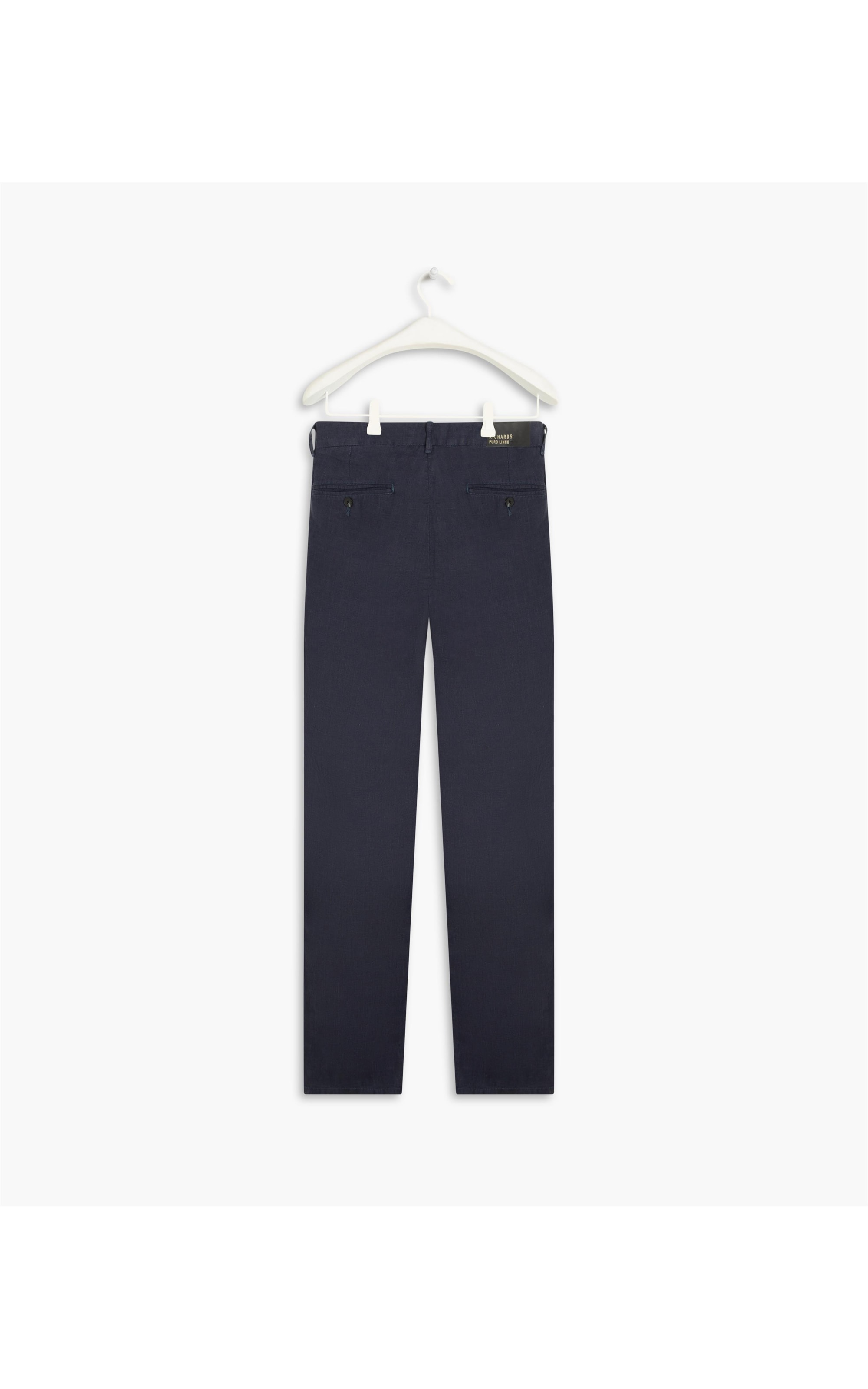 Calça  Puro Linho  Lift Uni Marinho