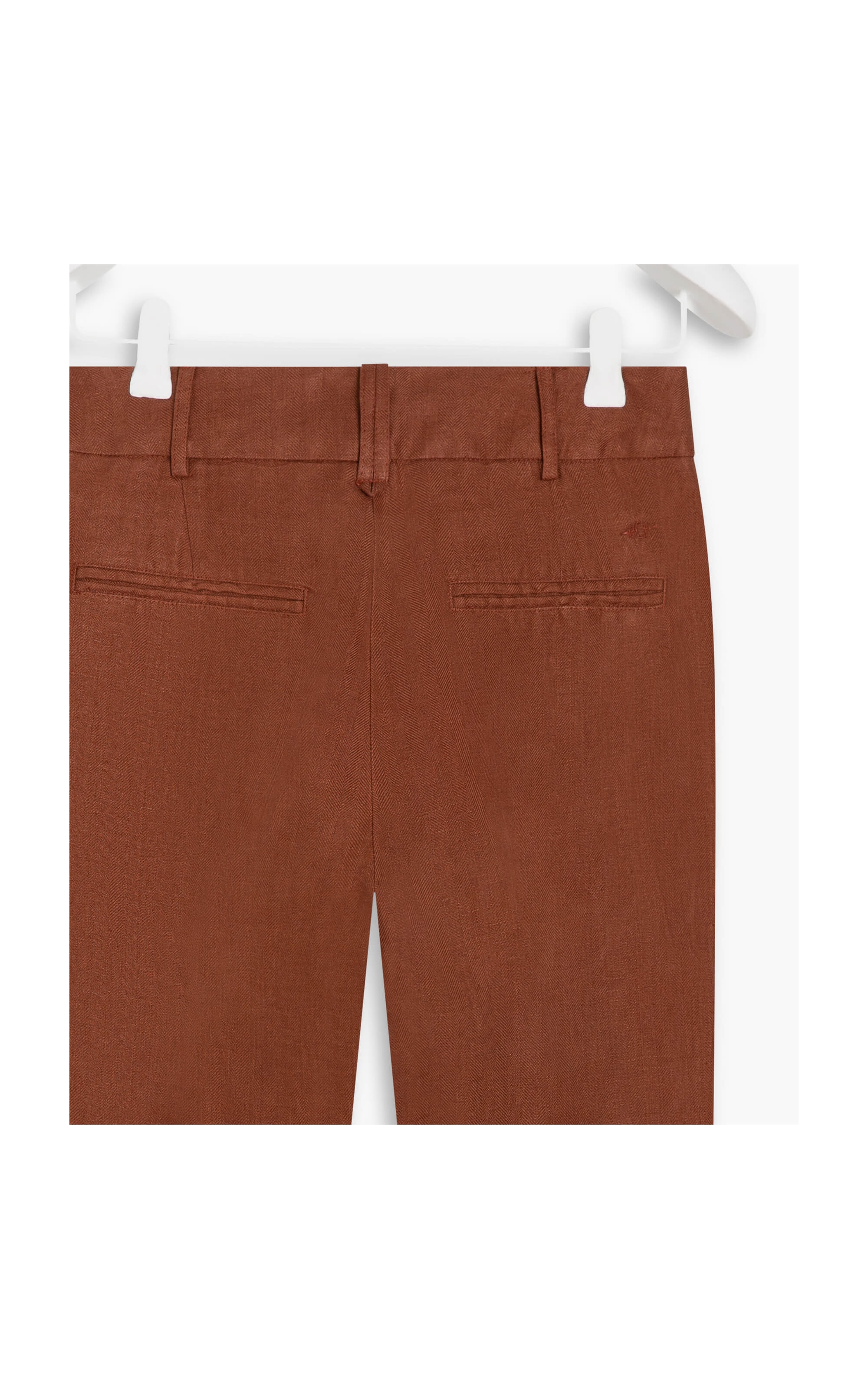 Calça  Puro Linho  Lonai Fishbone Telha