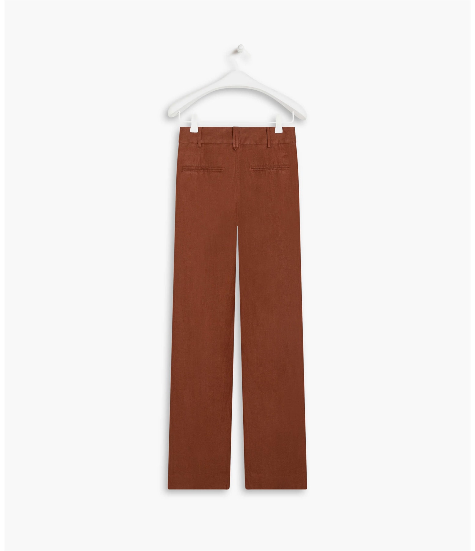 Calça  Puro Linho  Lonai Fishbone Telha