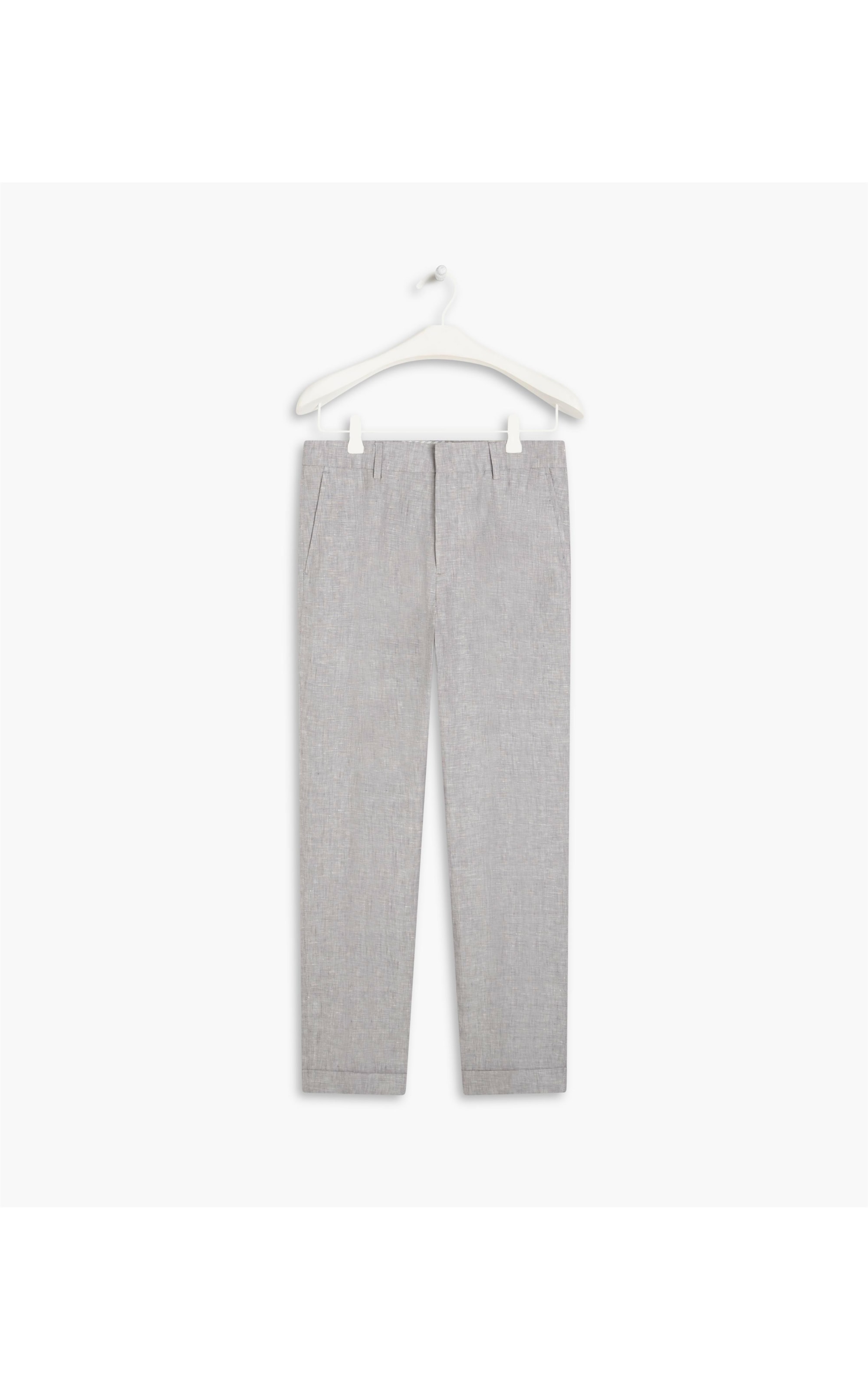 Calça  Puro Linho Marseille  Cd Cinza Claro