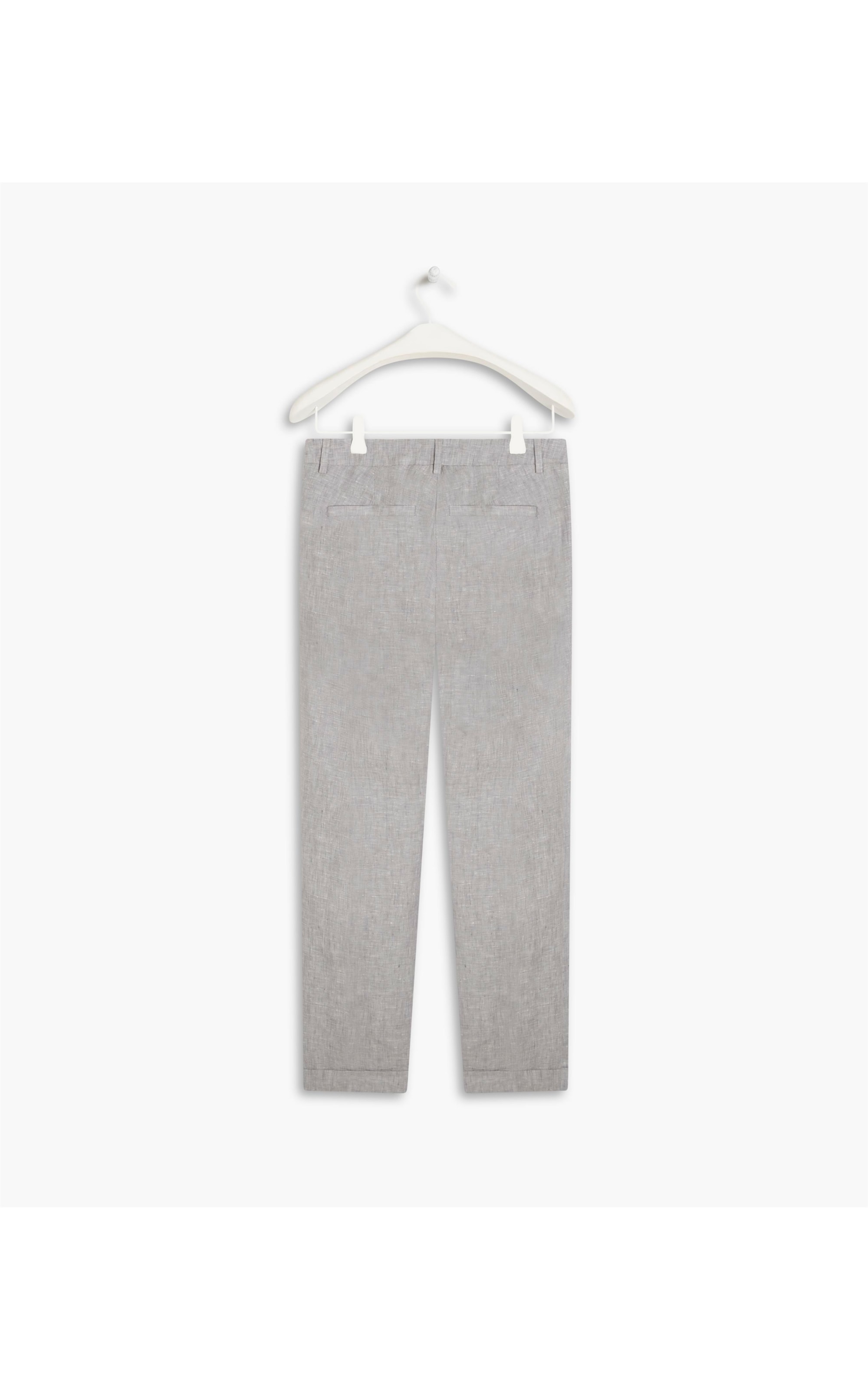 Calça  Puro Linho Marseille  Cd Cinza Claro